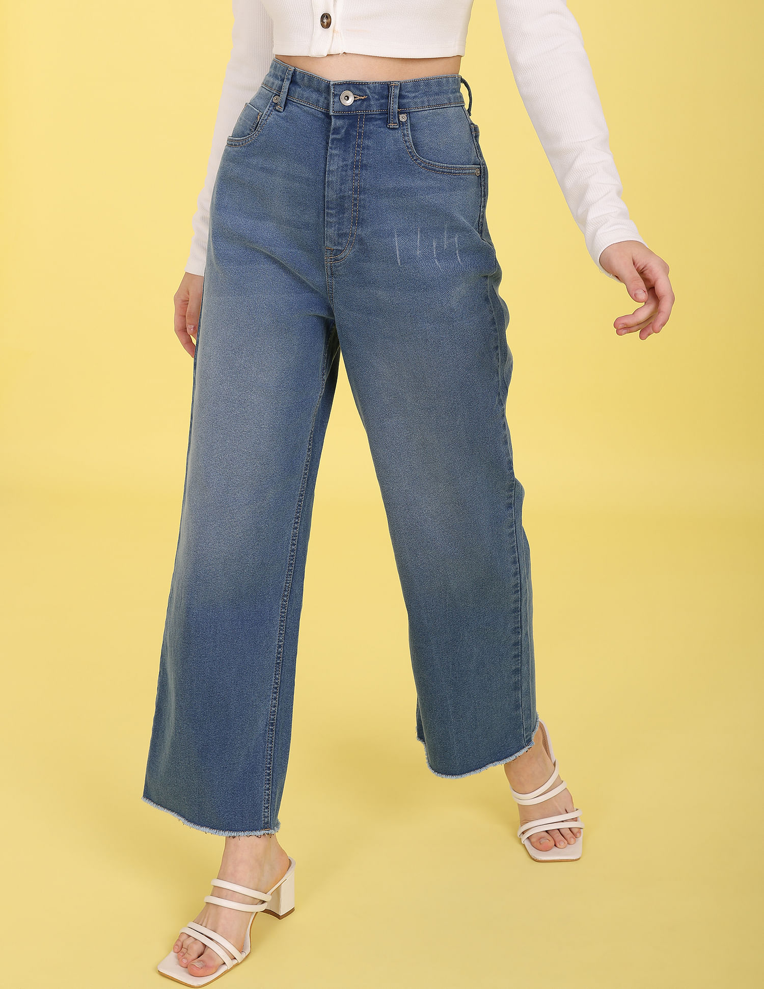 Buy Flying Machine Women High Rise Vintage Straight Fit Jeans - NNNOW.com