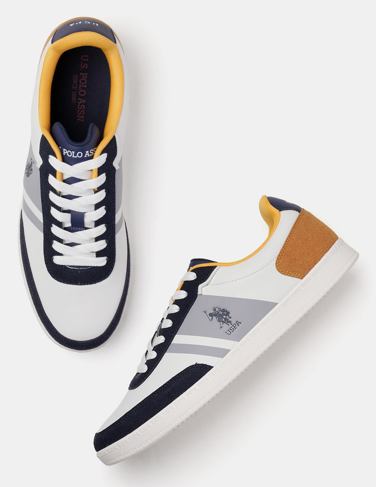 U.S. Polo Assn. Men Hilton Colour Blocked Sneakers
