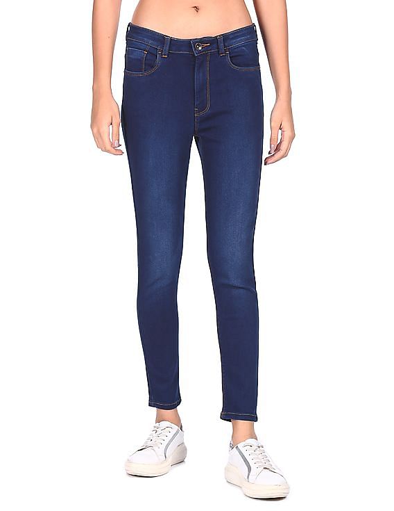 Flying Machine Women Mid Rise Skinny Fit Jeans