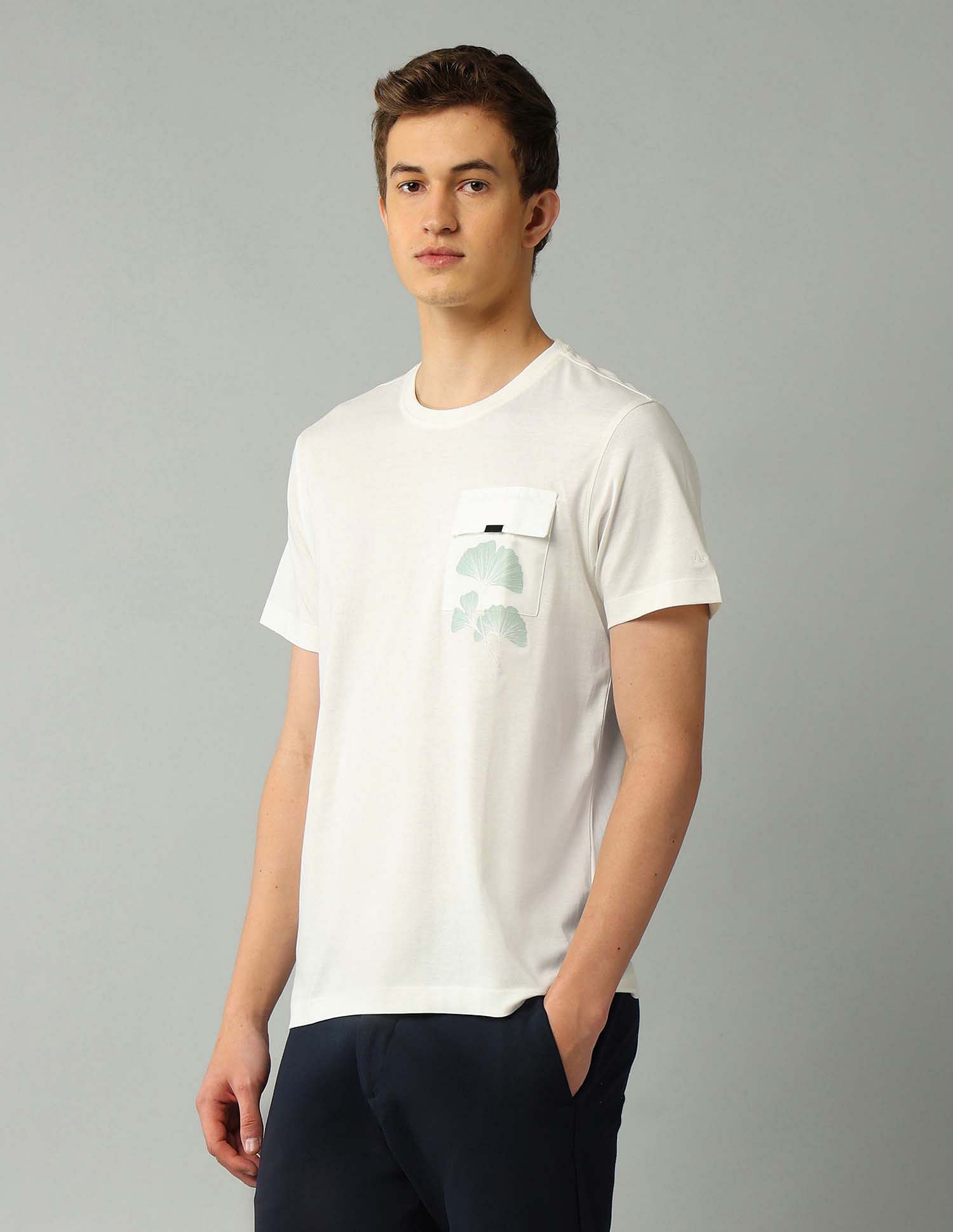 Arrow Newyork Floral Printed Regular Fit T-Shirt