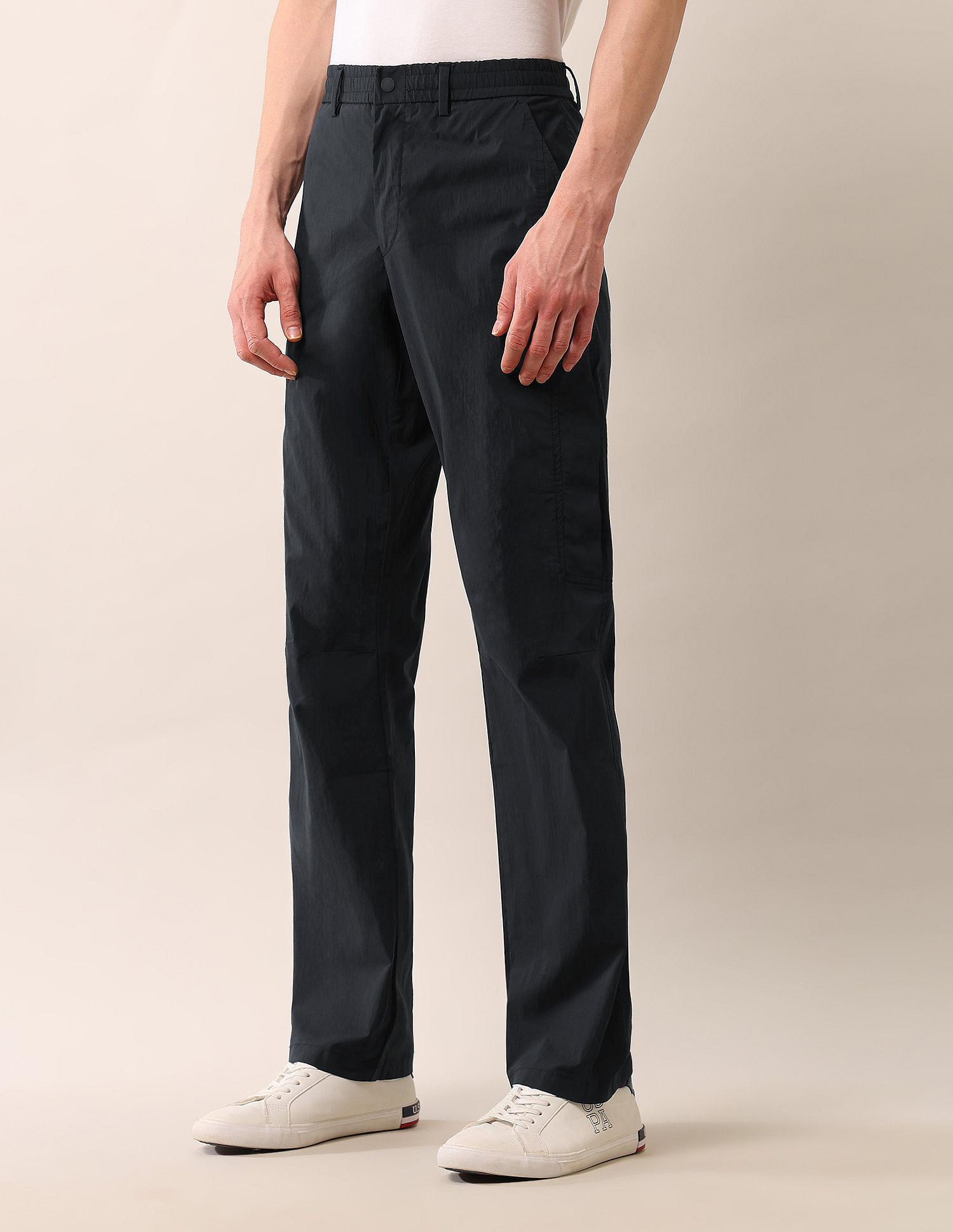 U.S. Polo Assn. Denim Co. Mid Rise Riley Straight Fit Trousers