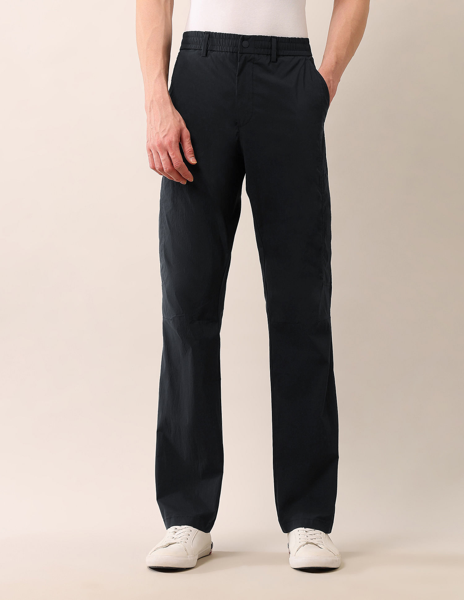 U.S. Polo Assn. Denim Co. Mid Rise Riley Straight Fit Trousers