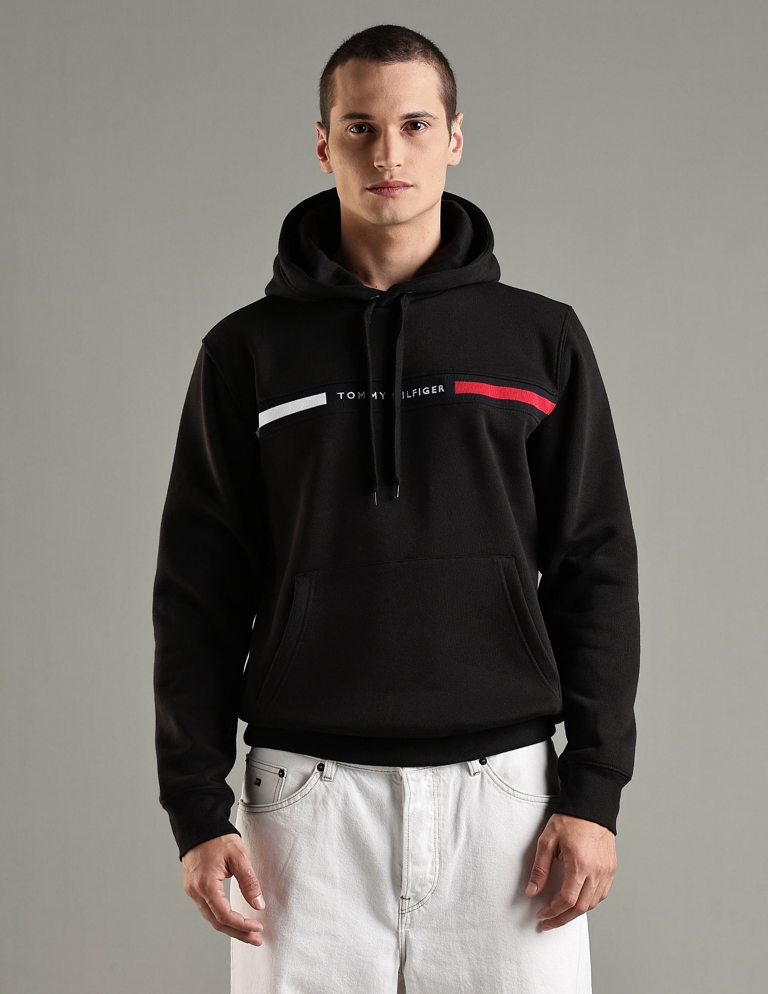 Tommy Hilfiger Embroidered Logo Regular Fit Cotton Sweatshirt