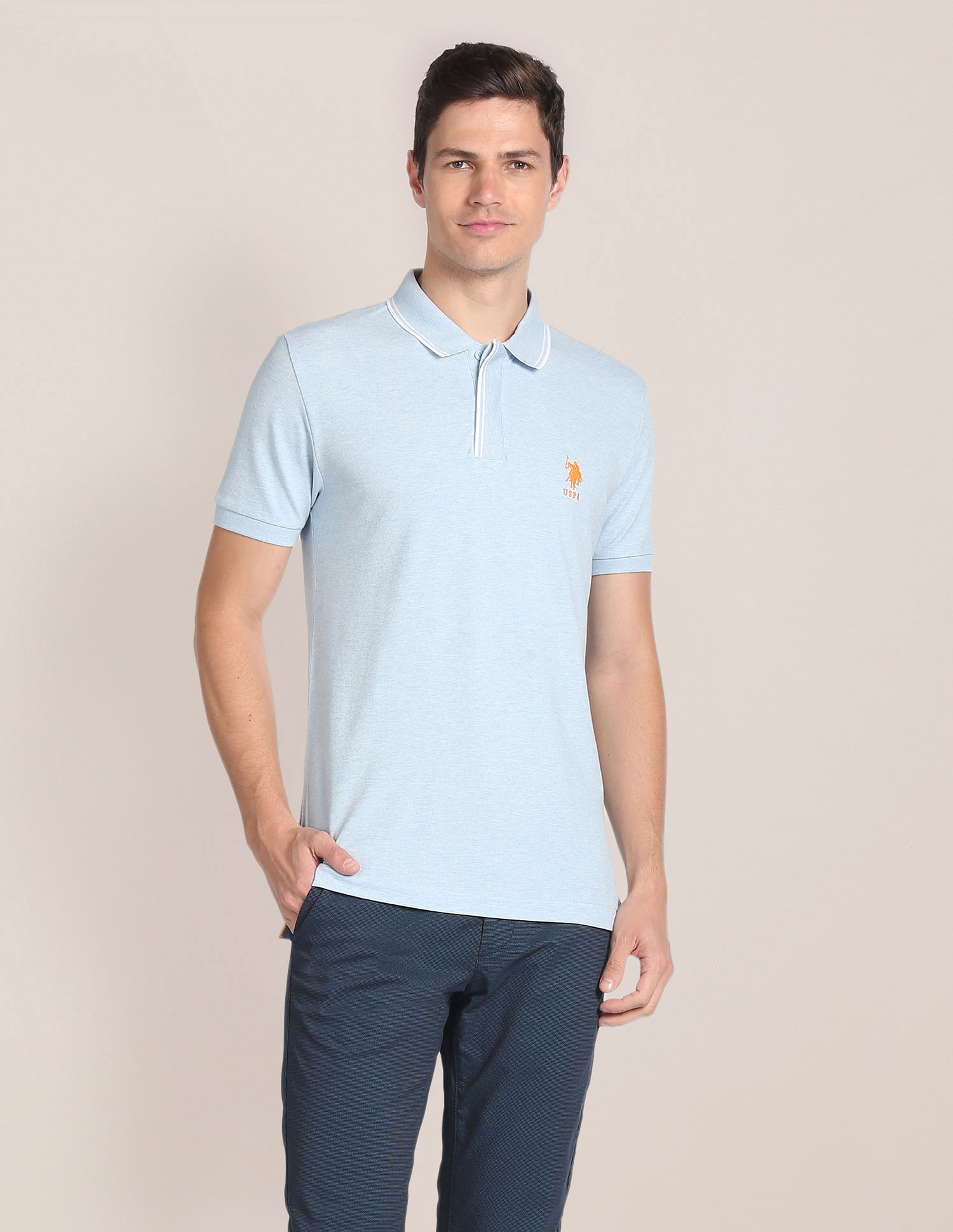 Slim Fit Solid Polo