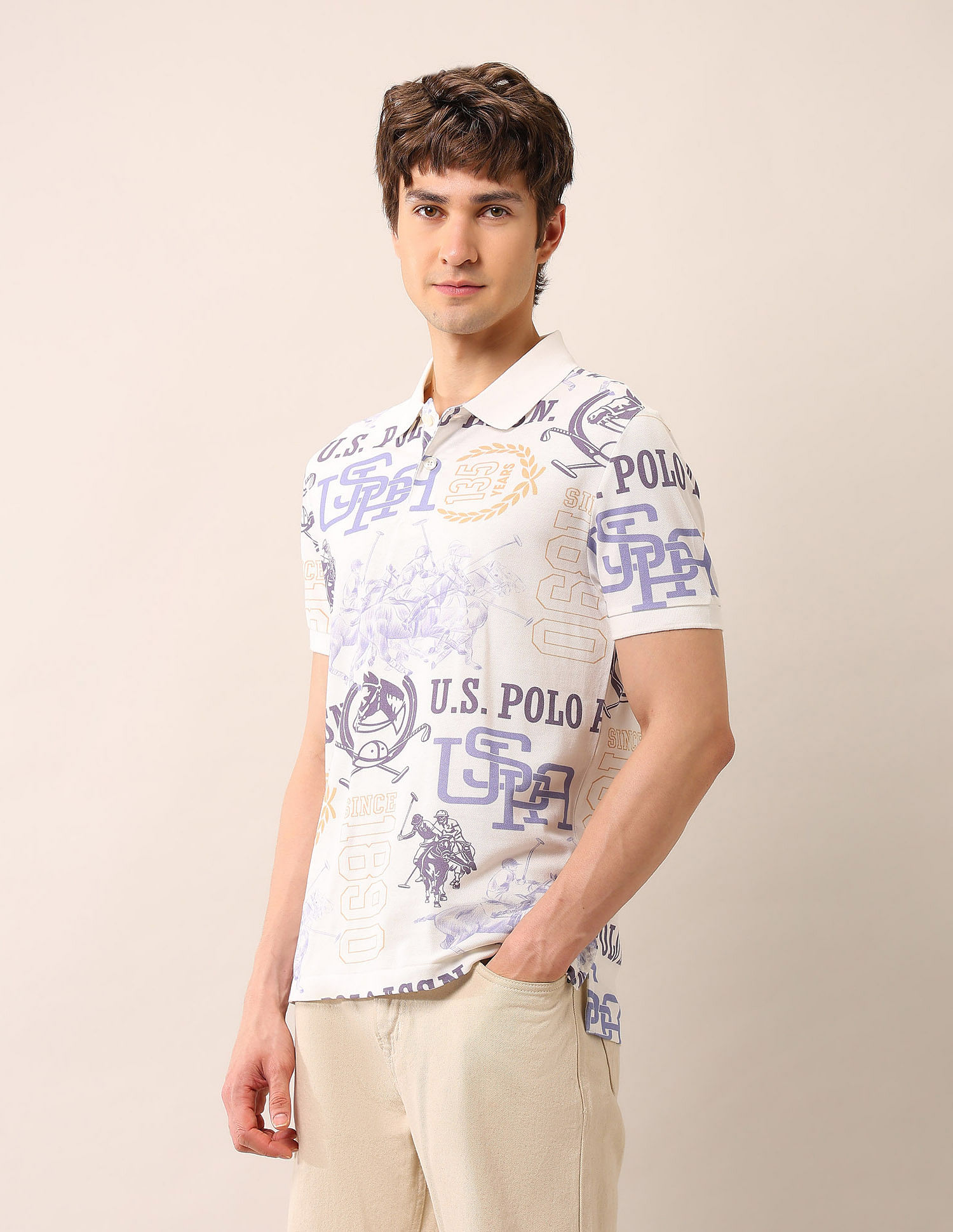 U.S. Polo Assn. Denim Co. Muscle Fit Pure Cotton Polo Shirt