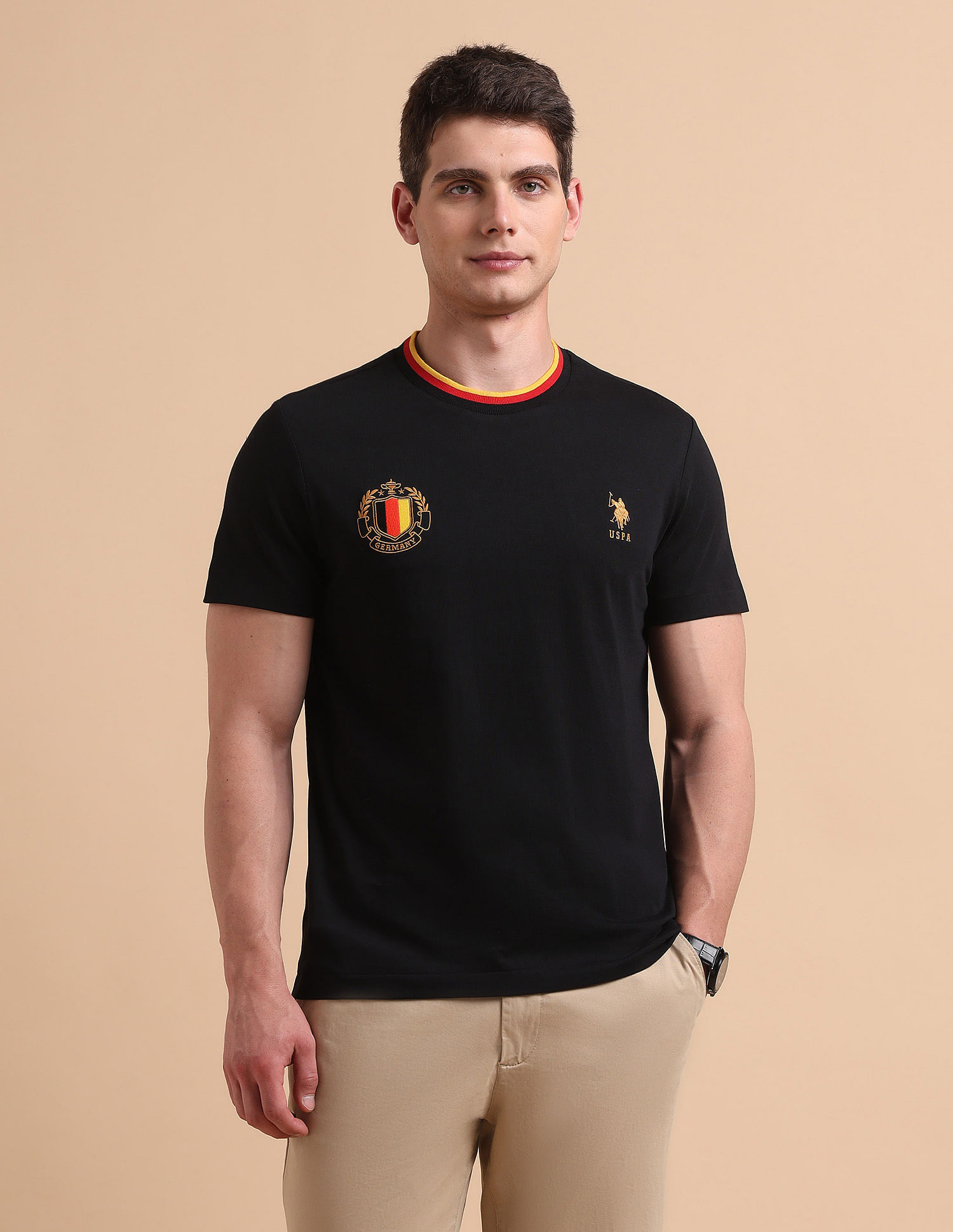 U.S. Polo Assn. Solid Pure Cotton T-Shirt