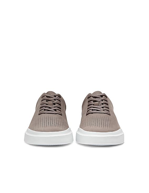 Cole Haan Men Grey Grandpro Rally Laser Cut Sneakers