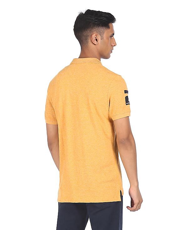 U.S. Polo Assn. Denim Co. Short Sleeve Heathered Polo Shirt