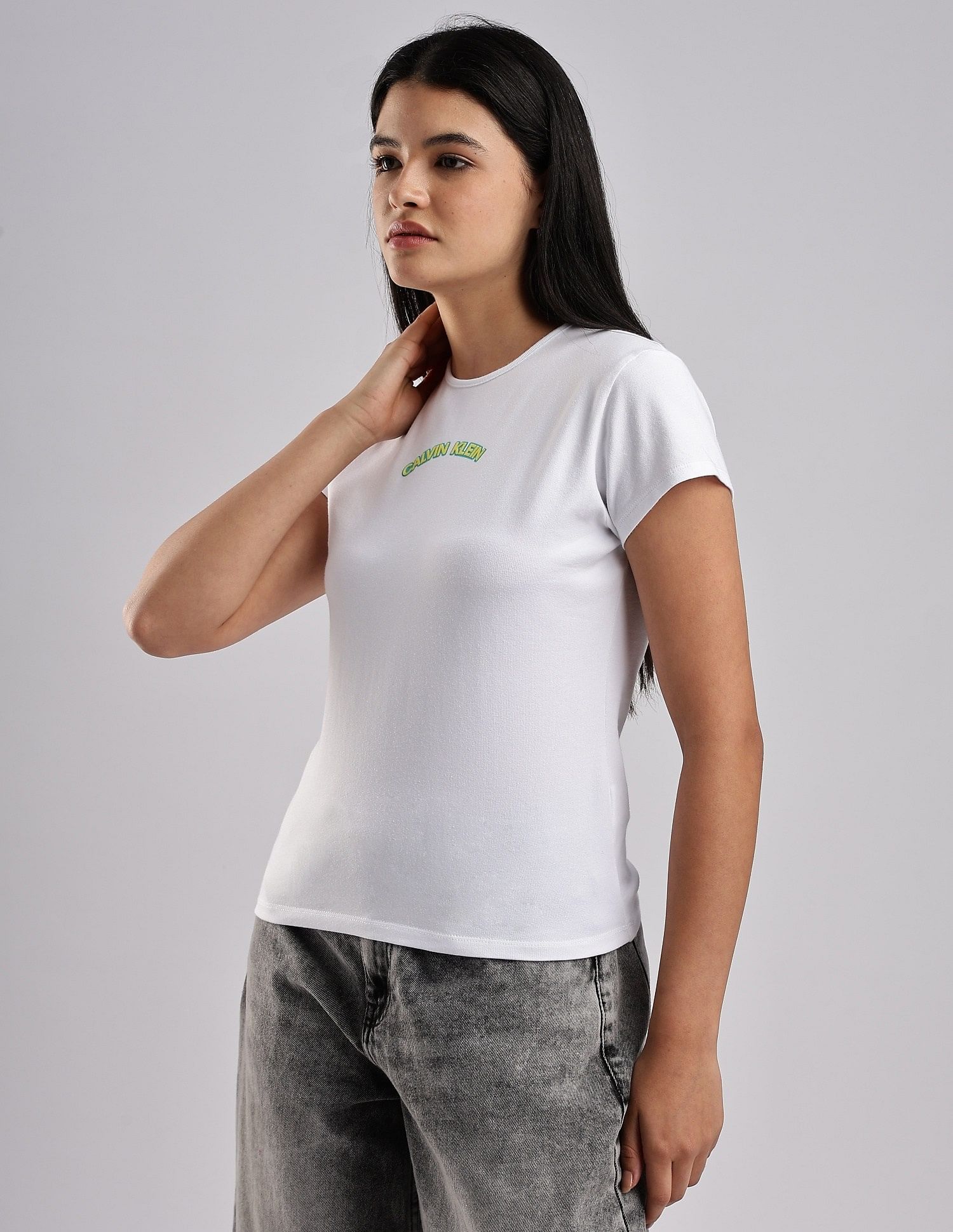 Calvin Klein Jeans Slim fit Logo Cotton T-Shirt