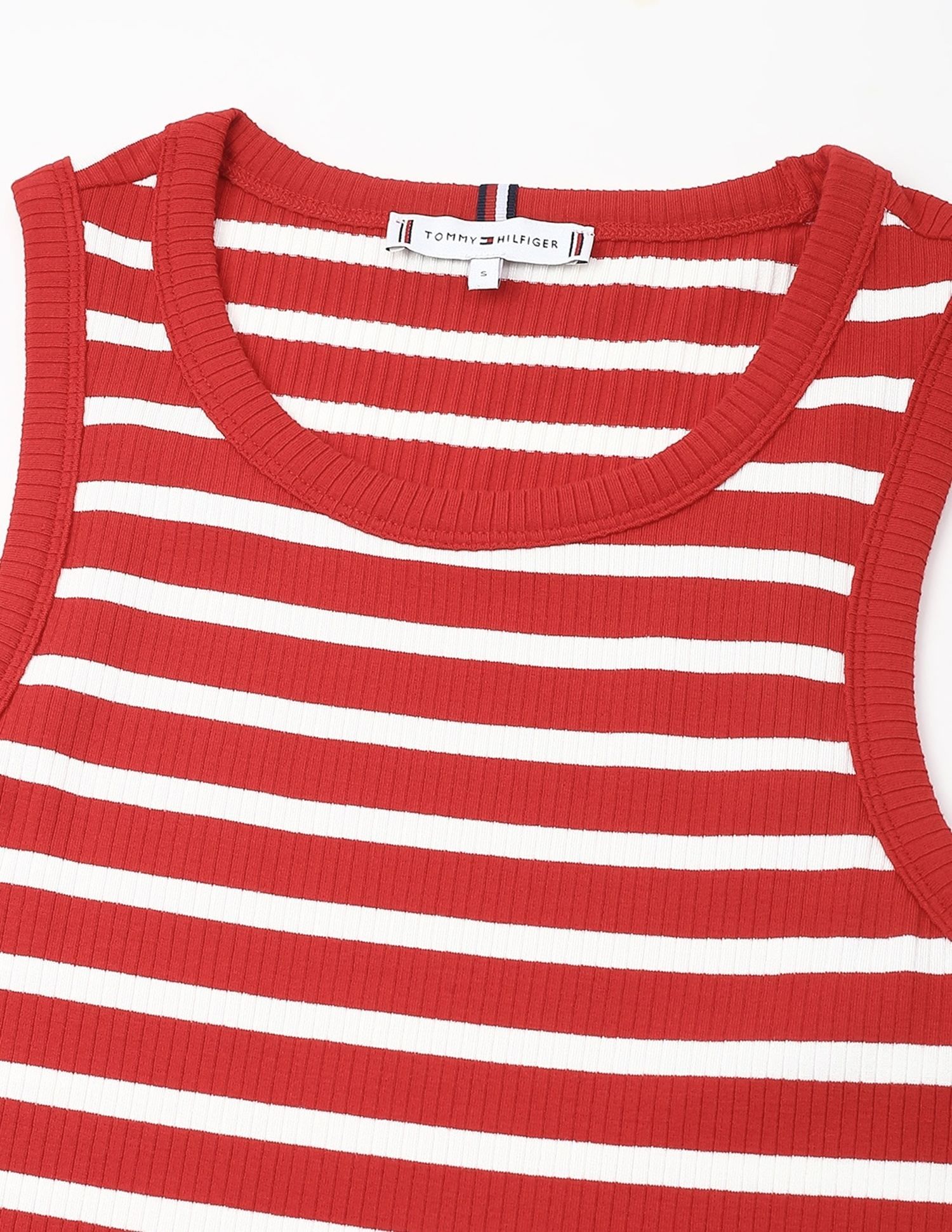 Tommy Hilfiger Cotton Crew Neck Midi Dress