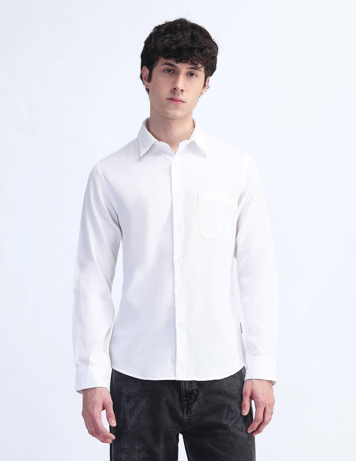 Flying Machine Slim Fit Cotton Shirt