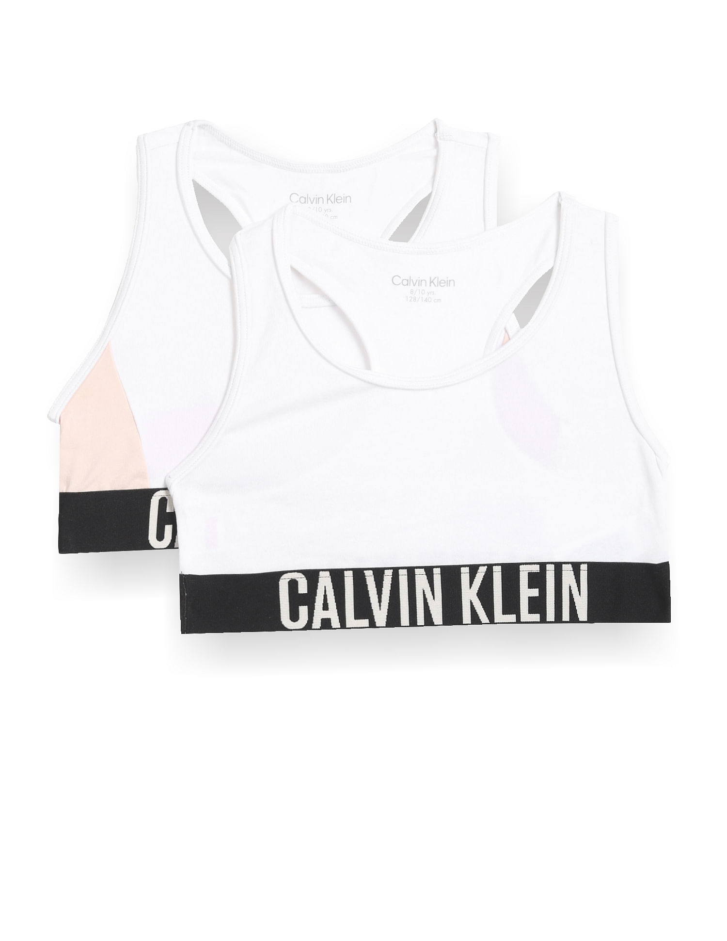 Calvin Klein Girls Black & White Bra Tops (2-Pack)