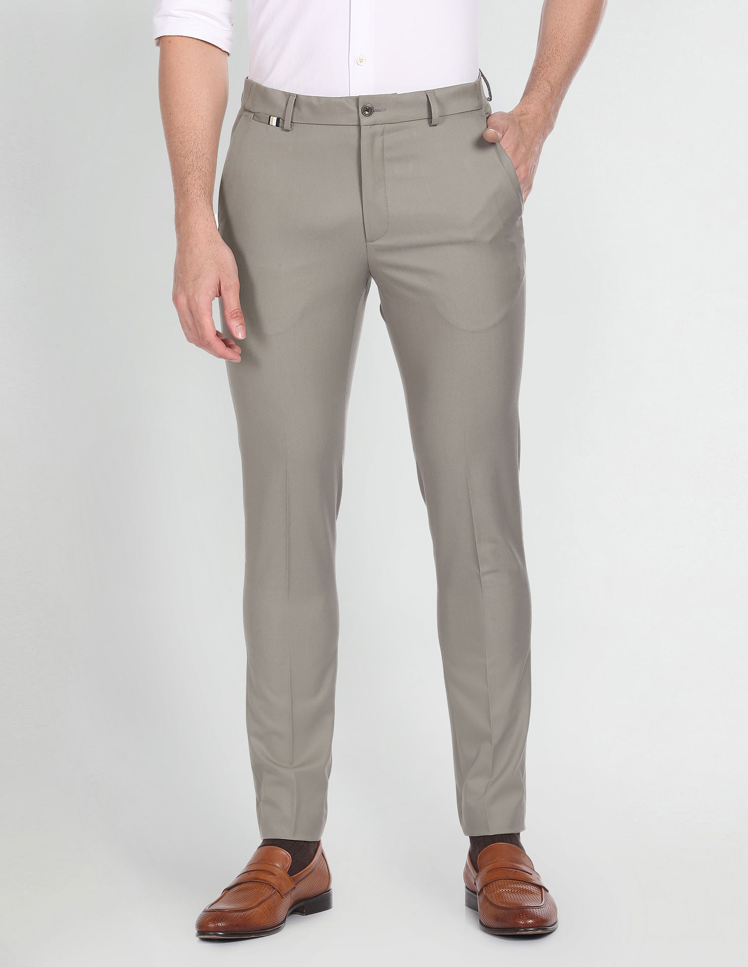 Arrow Newyork Jackson Super Slim Solid Trousers