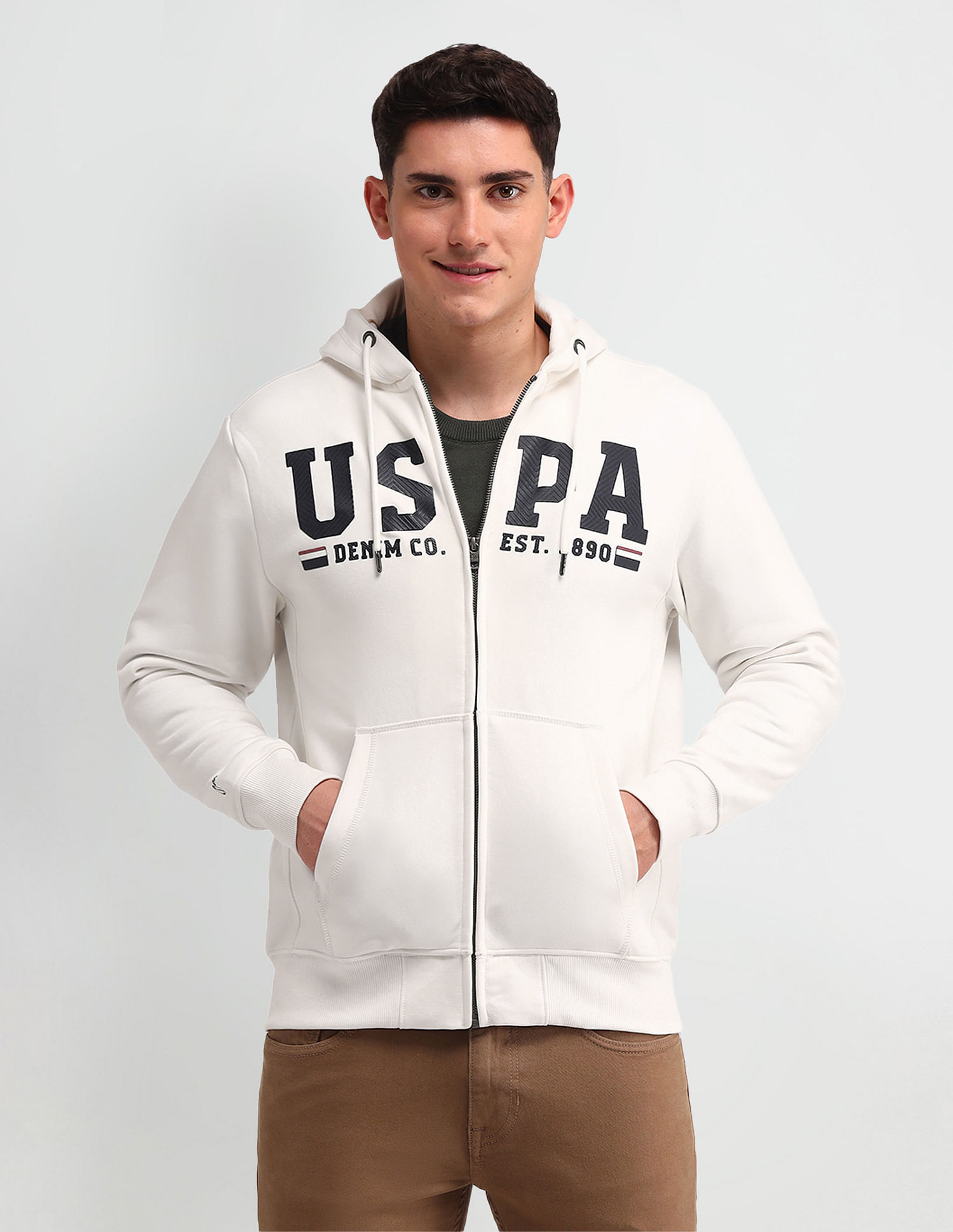 U.S. Polo Assn. Denim Co. Brand Printed Regular Fit Sweatshirt