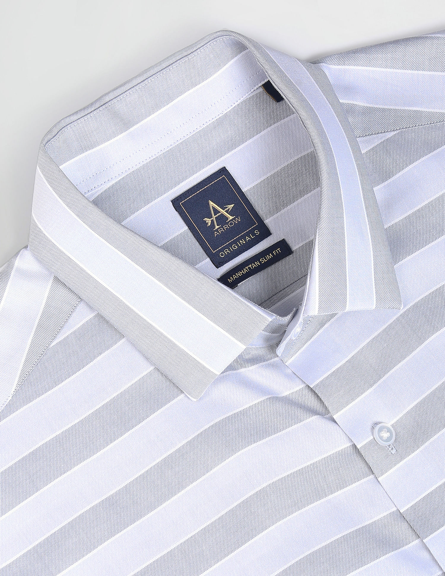 Arrow Newyork Horizontal Stripe Cotton Shirt