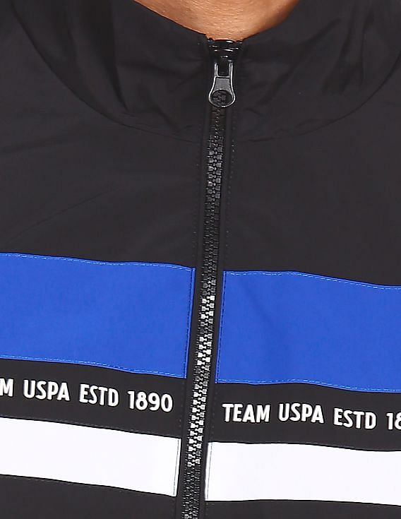 U.S. Polo Assn. Denim Co. High Neck Striped Jacket