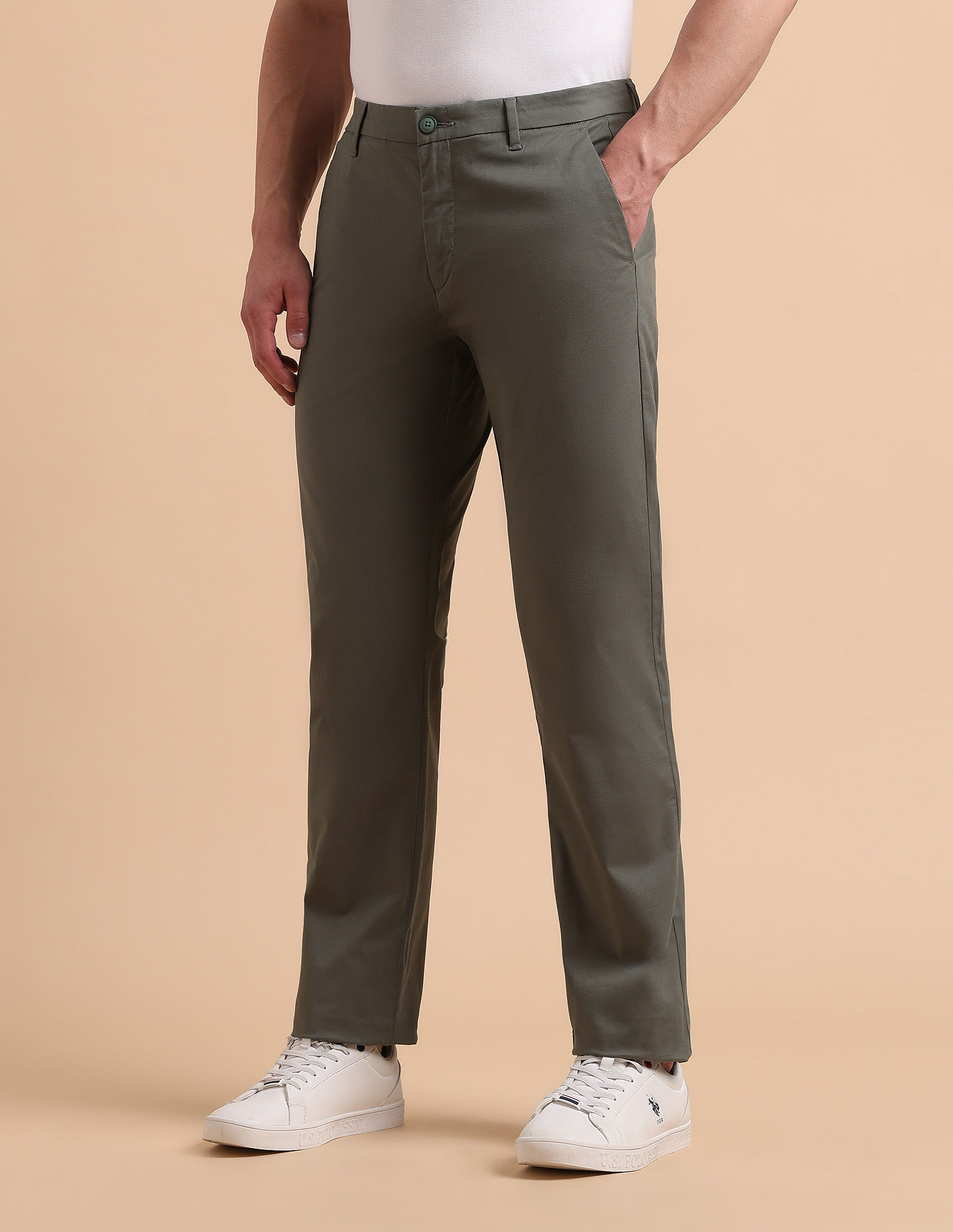 U.S. Polo Assn. Satin Slim Fit Trousers