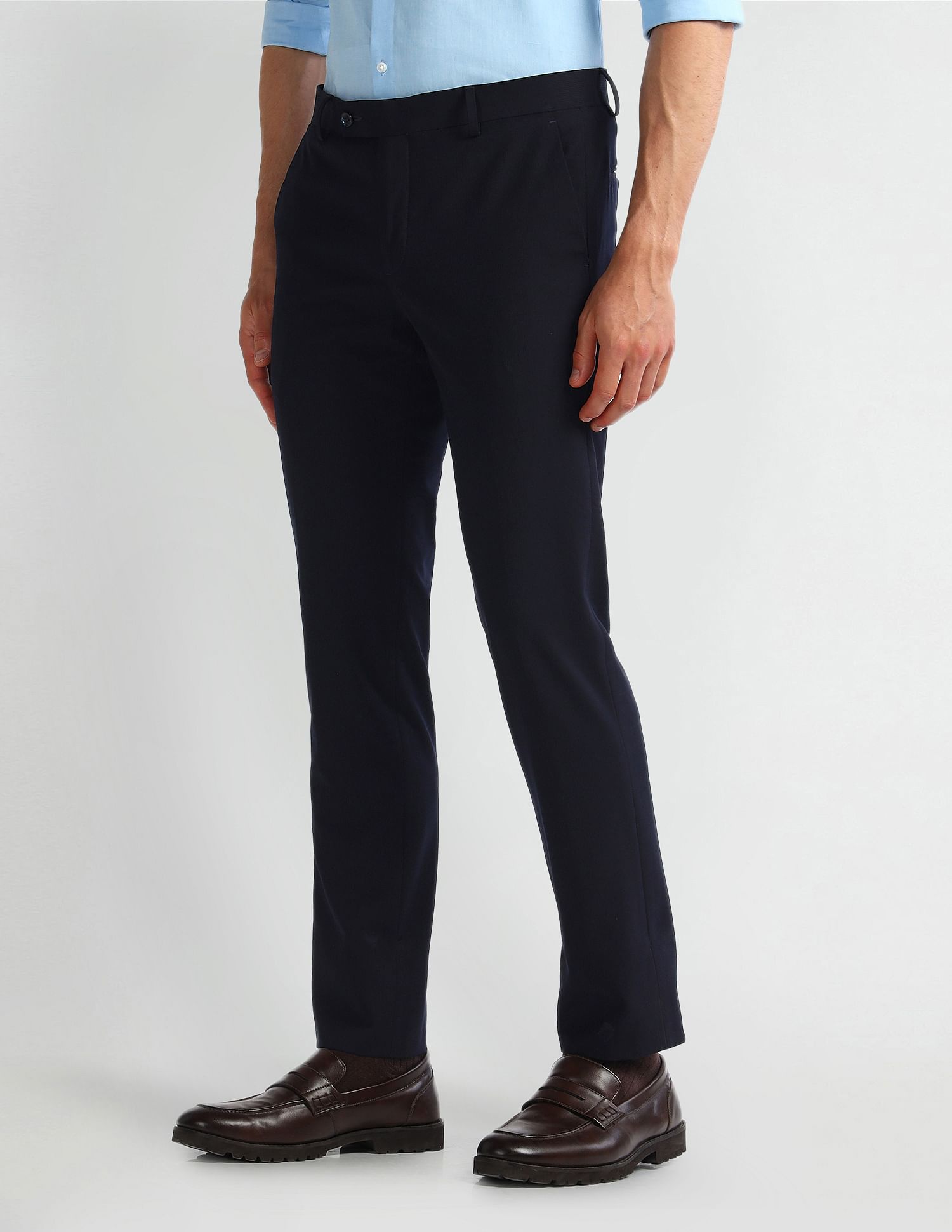 Arrow Mid Rise Tapered Fit Trousers