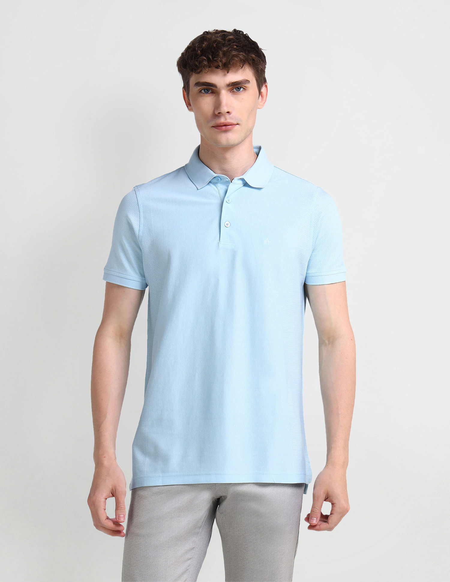 Arrow Textured Regular Fit Polo Shirt