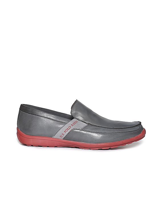 U.S. Polo Assn. Contrast Sole Leather Metis Slip On Shoes