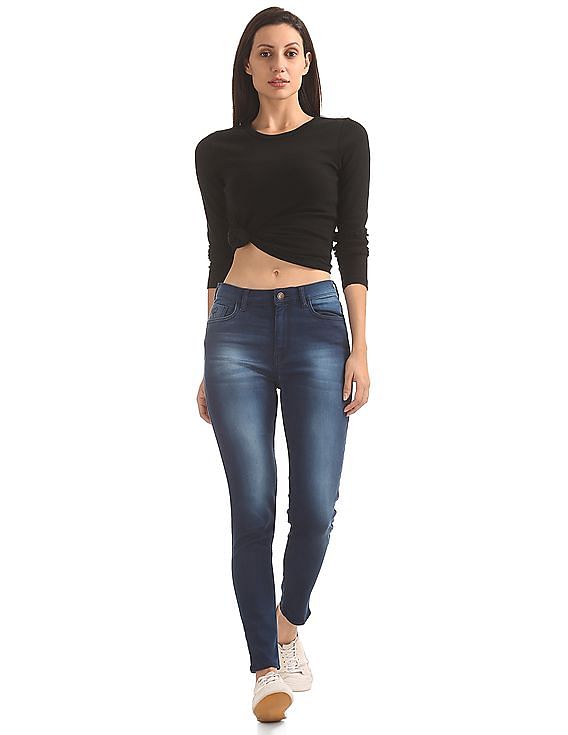 Flying Machine Women High Rise Skinny Fit Jeans