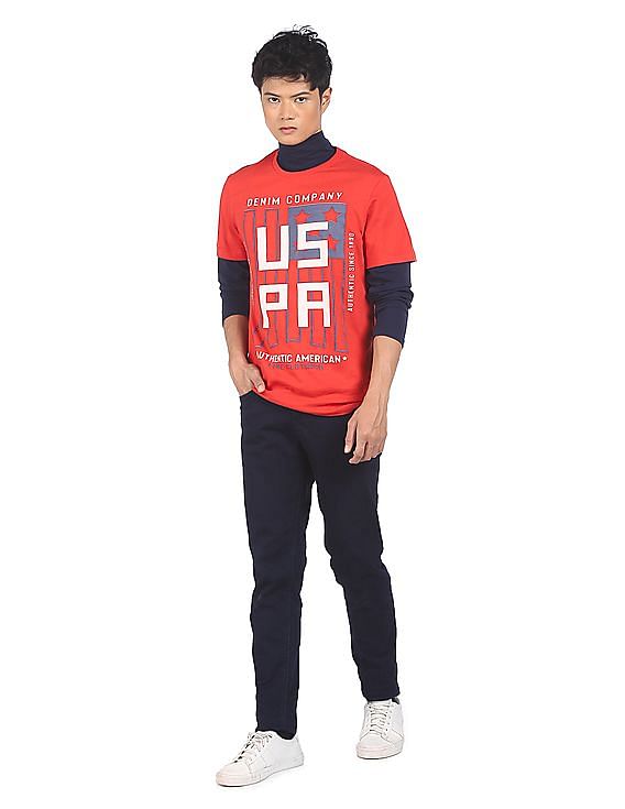 U.S. Polo Assn. Denim Co. Printed Cotton T-Shirt