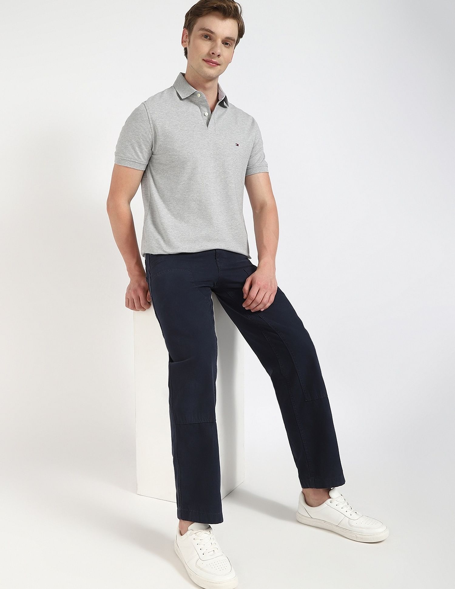 Tommy Hilfiger Solid Regular Fit Polo