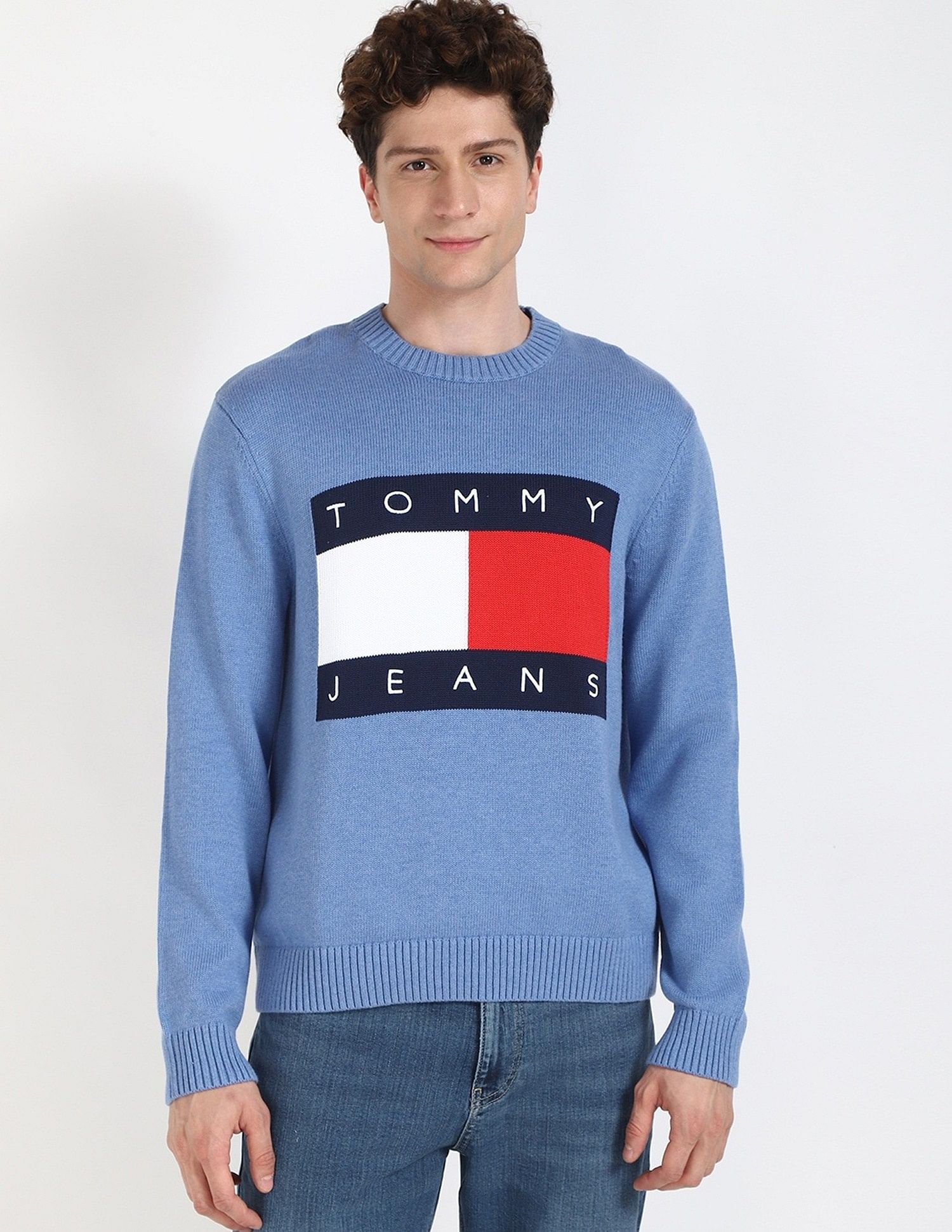 Tommy Hilfiger Embroidered Logo Regular-Fit Cotton Sweater