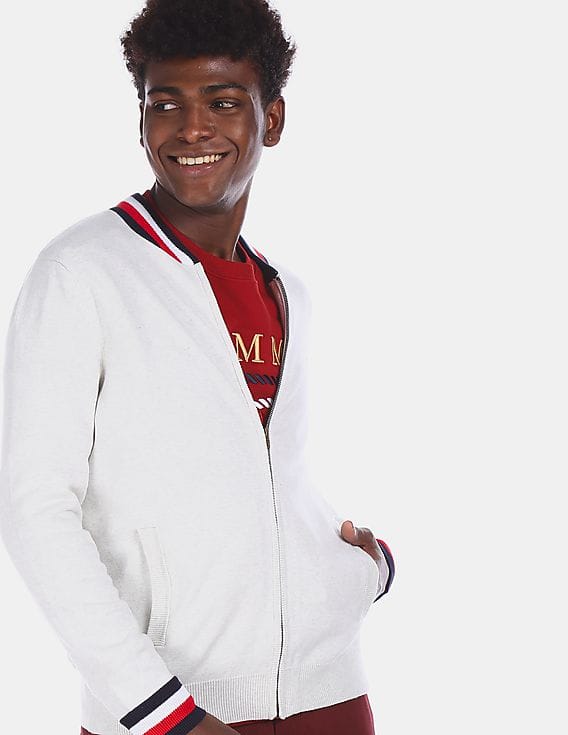 Buy Tommy Hilfiger Men White Ribbed 