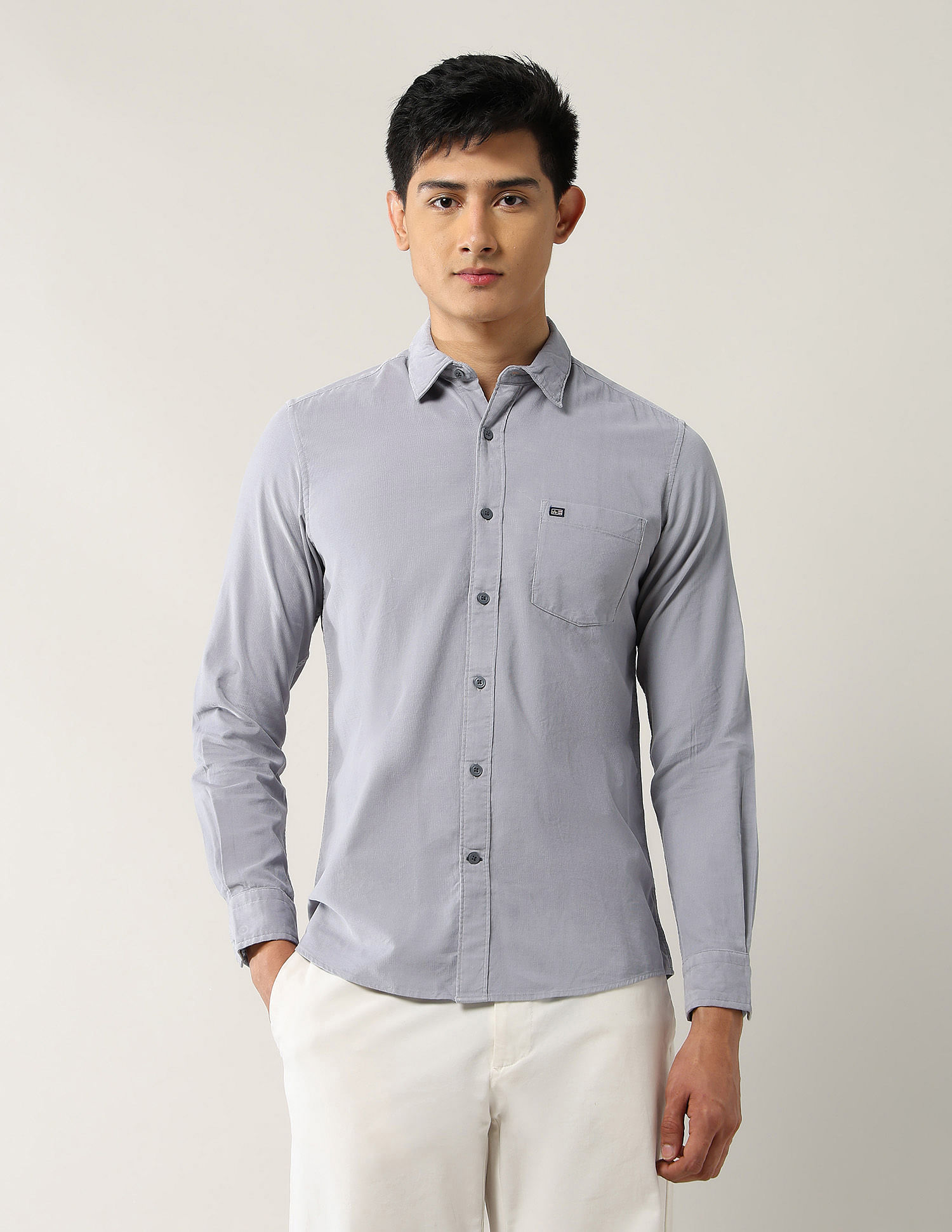 Arrow Sport Textured Pure Cotton Shirt