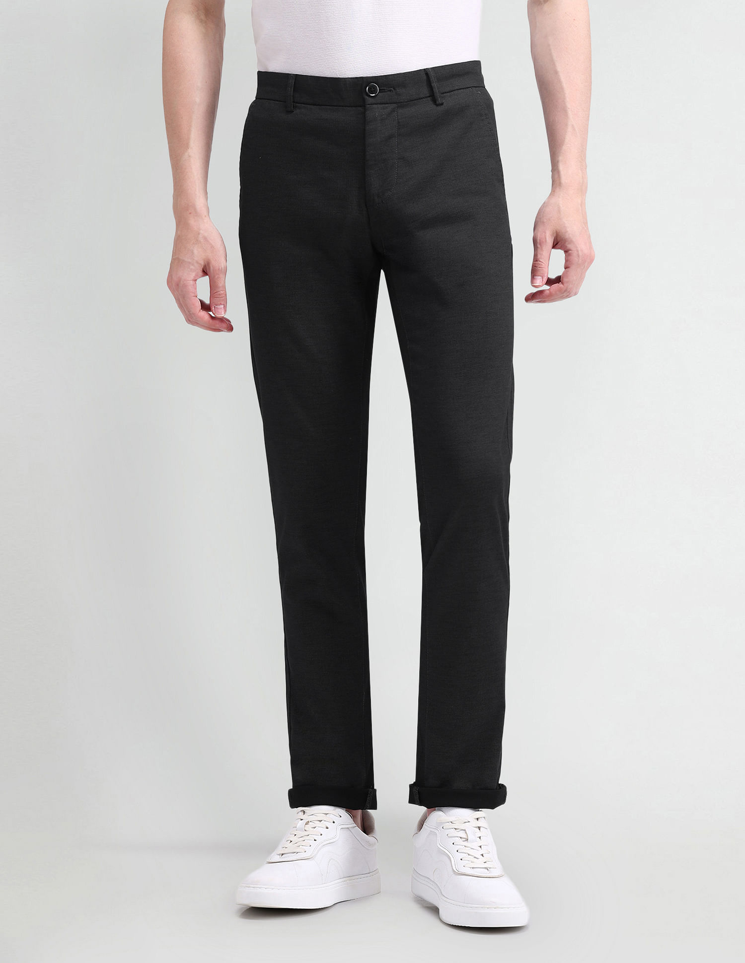 Arrow Sport Slim Fit Satin Trousers