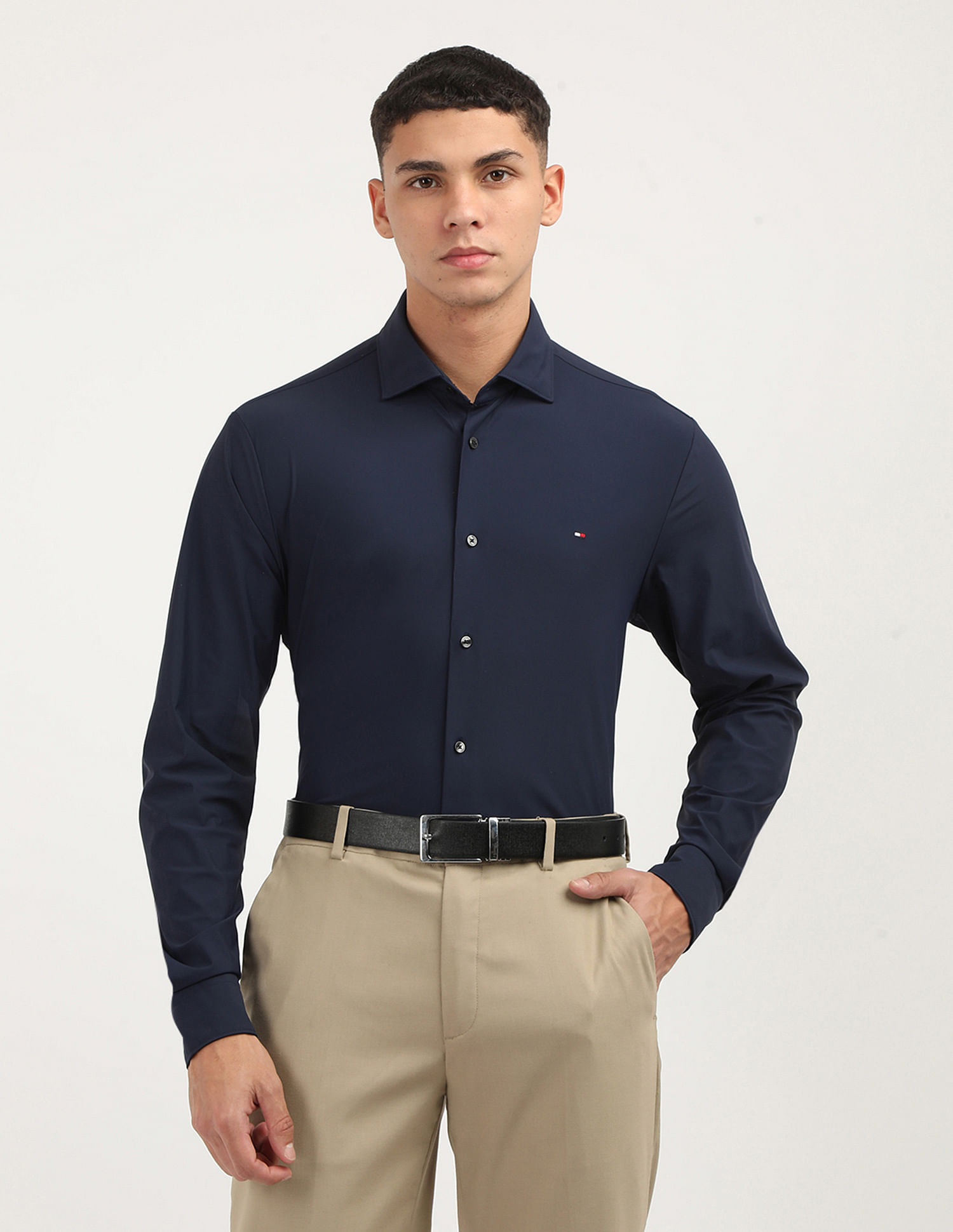 Tommy Hilfiger Knitted Slim Fit Shirt