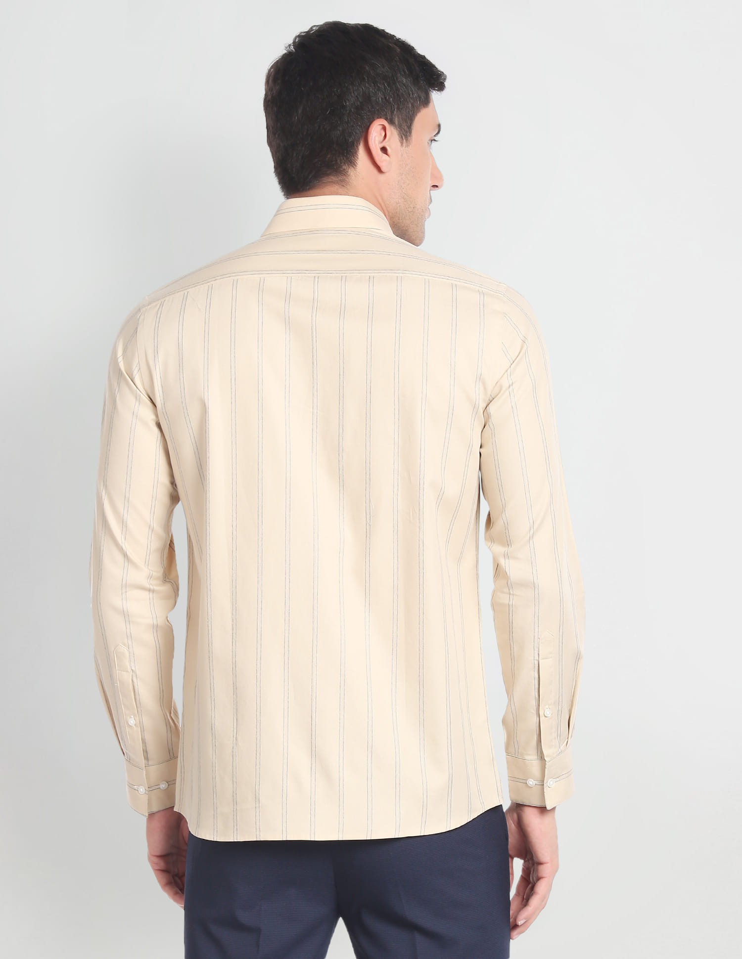 Buy Arrow Vertical Stripe Twill Shirt - NNNOW.com