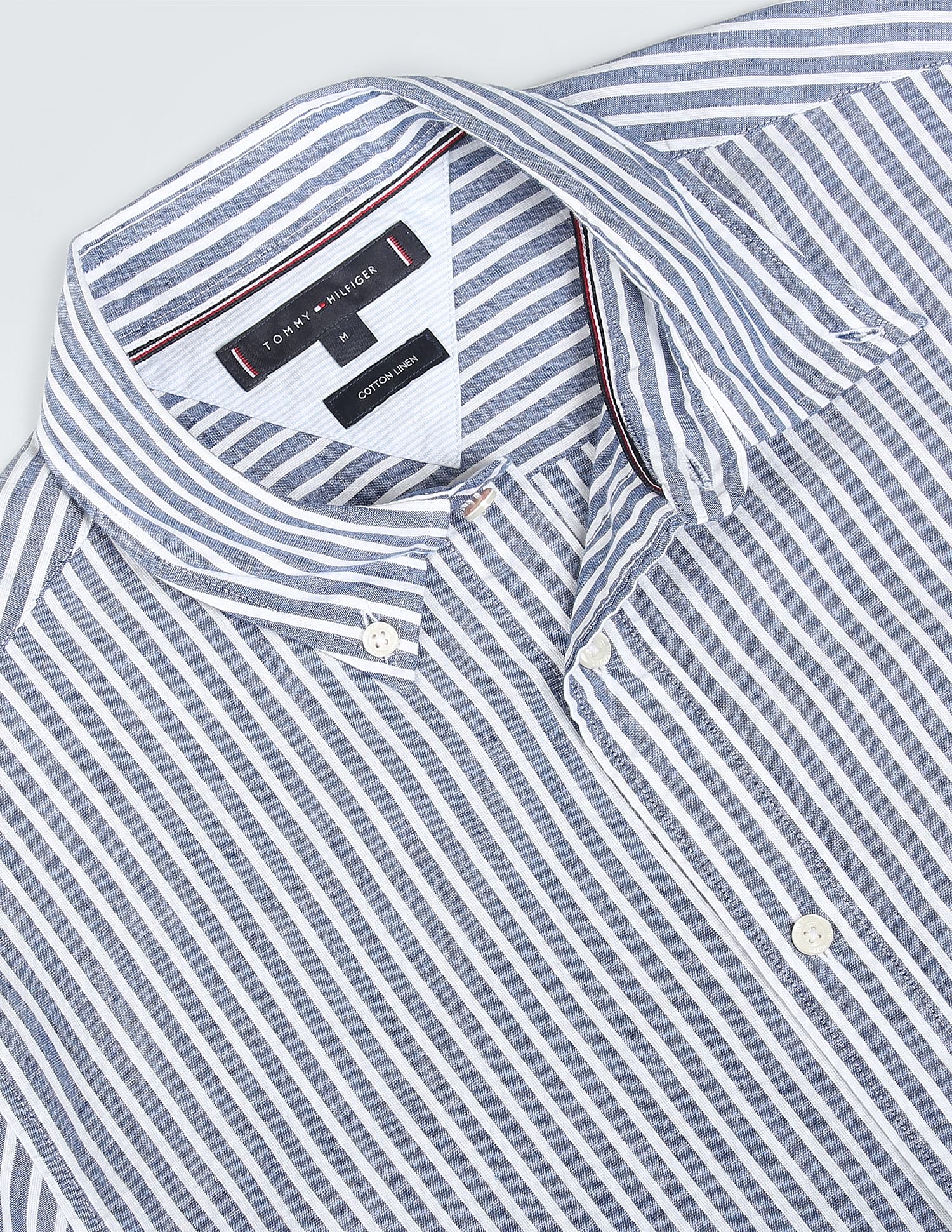 Tommy Hilfiger Classic Vertical Stripe Linen Shirt