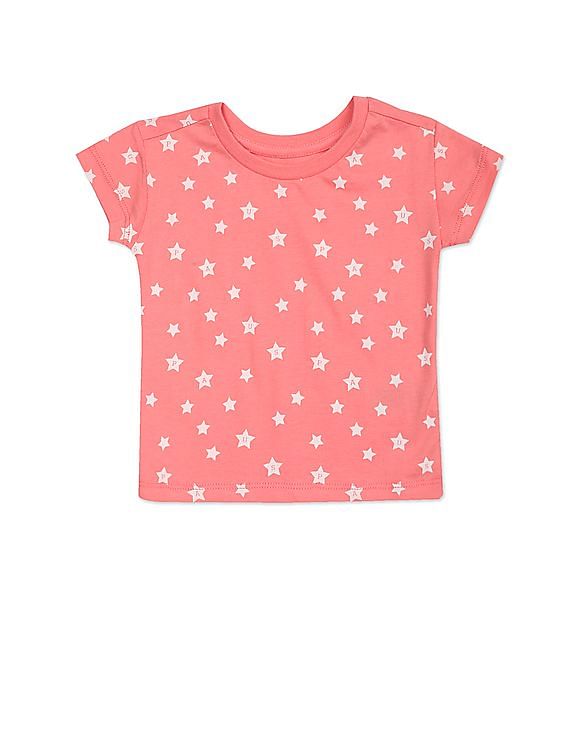 U.S. Polo Assn. Kids Girls Short Sleeve Cotton T-Shirt - Pack Of 2
