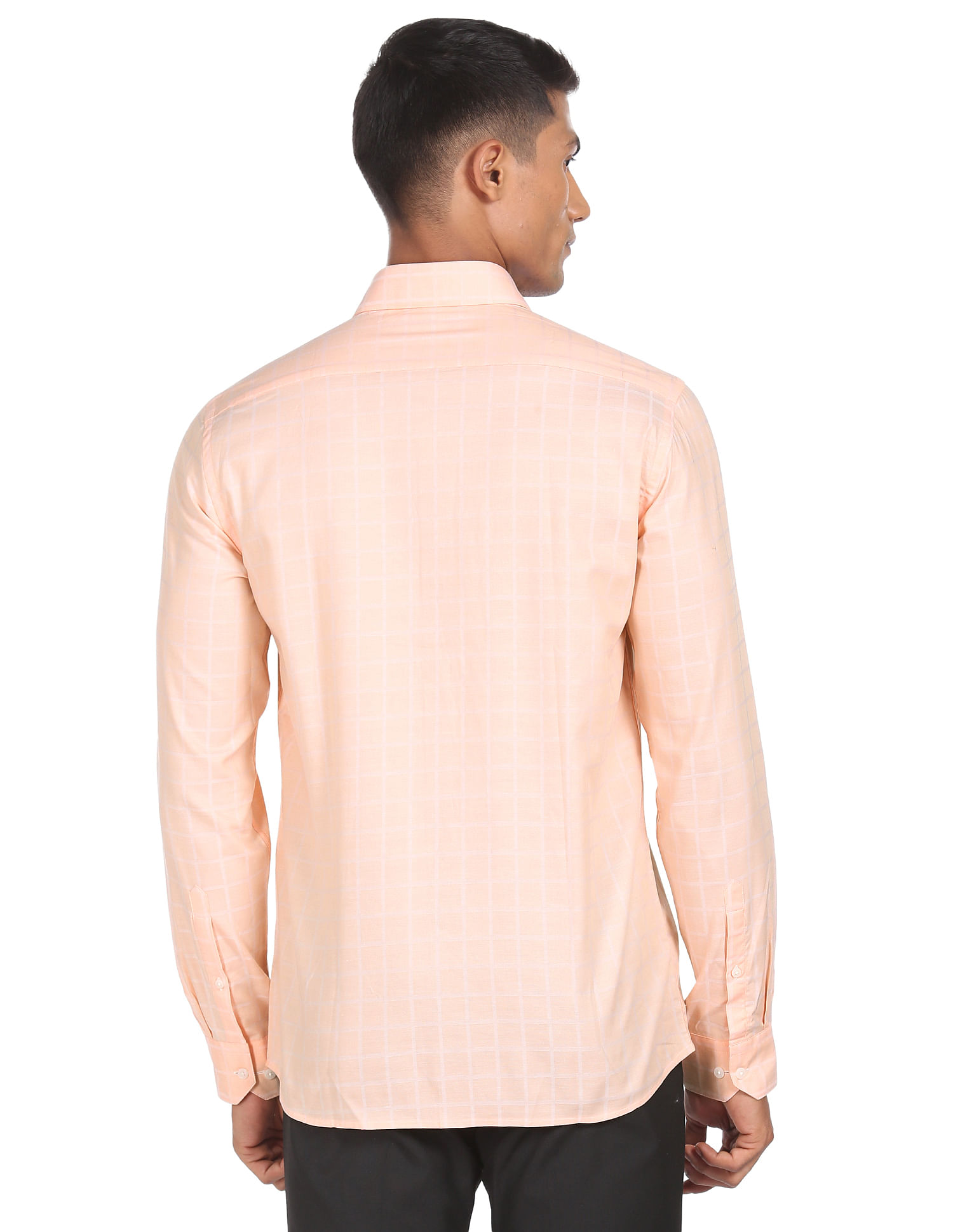Arrow Windowpane Check Manhattan Slim Fit Shirt