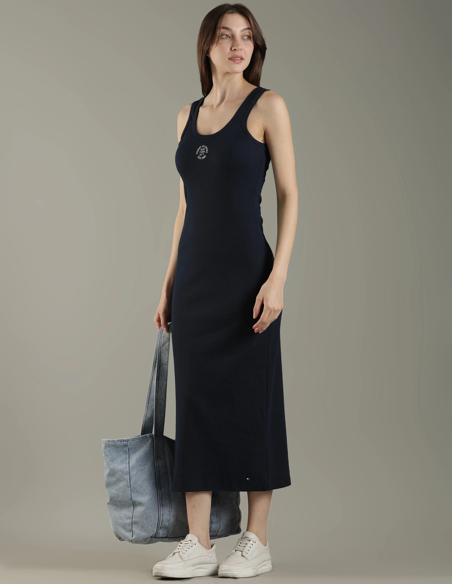 bodycon ruffle midi dress Grey bardot bodycon dress – Benoit