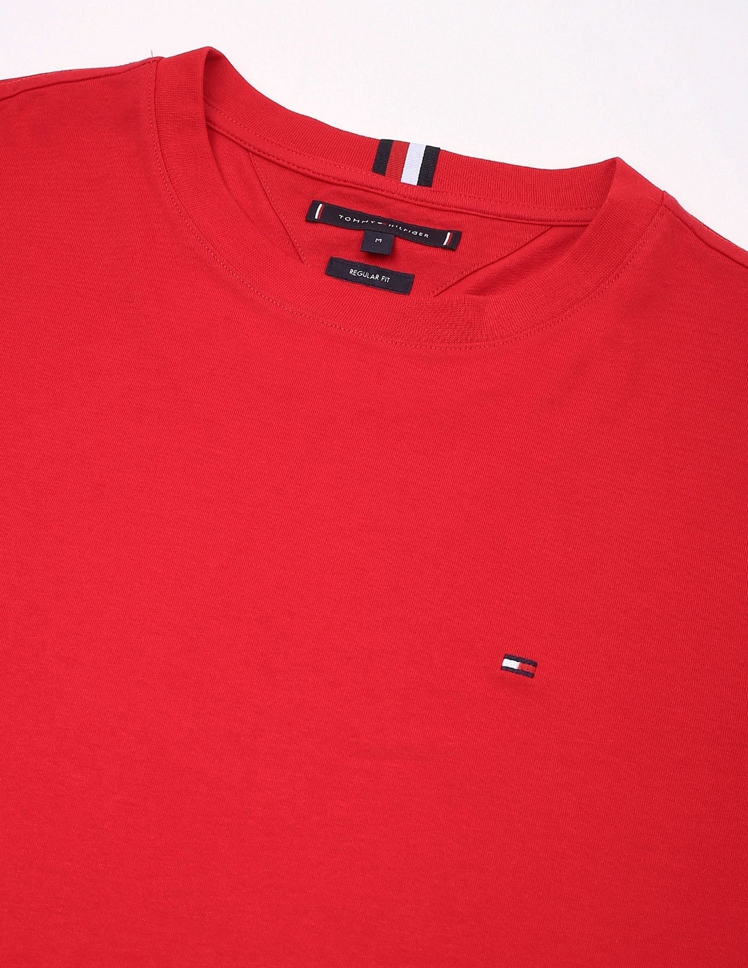 Tommy Hilfiger Solid Regular-Fit Cotton T-Shirt