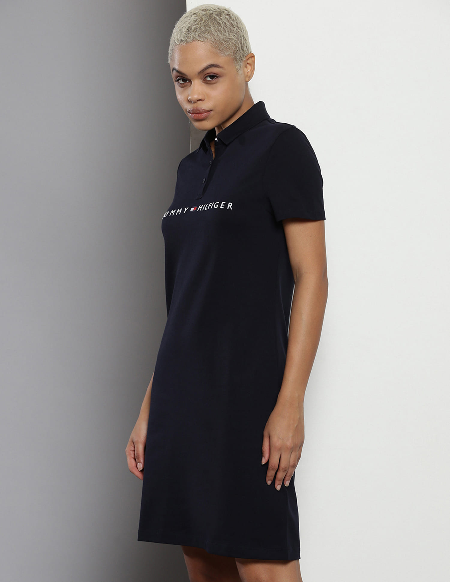 Buy Tommy Hilfiger Embroidered Corporate Logo Polo Dress - NNNOW.com
