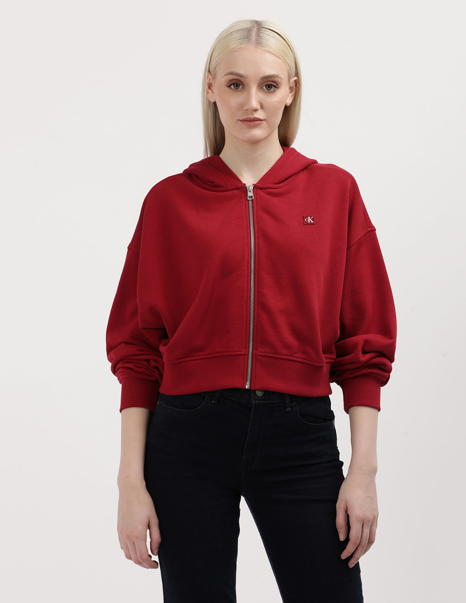 Calvin Klein Brand Badge Hood Sweatshirt