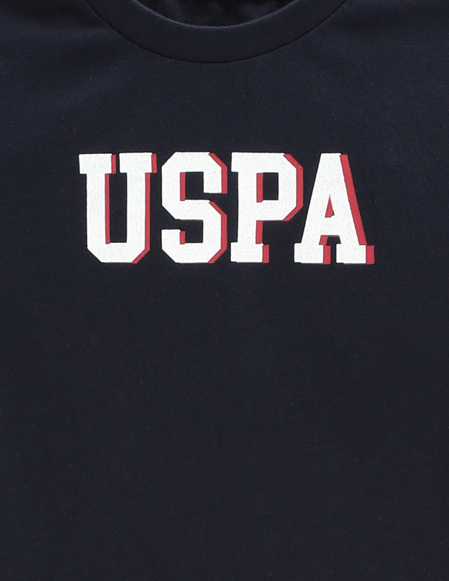 U.S. Polo Assn. Kids Boys Typography Print Cotton T-Shirt