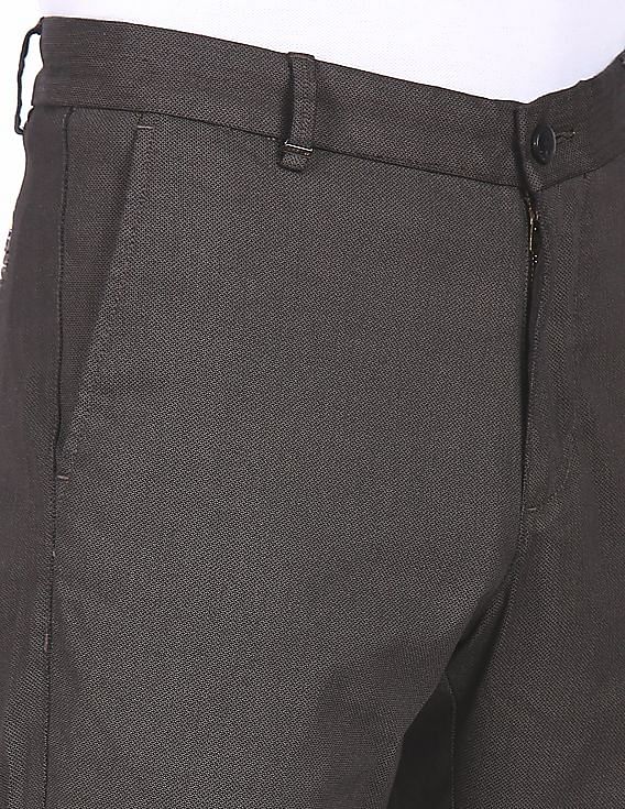 Cotton Polyester Lycra Men's Casual Grey Trousers, Regular Fit at Rs 550 in  Ludhiana