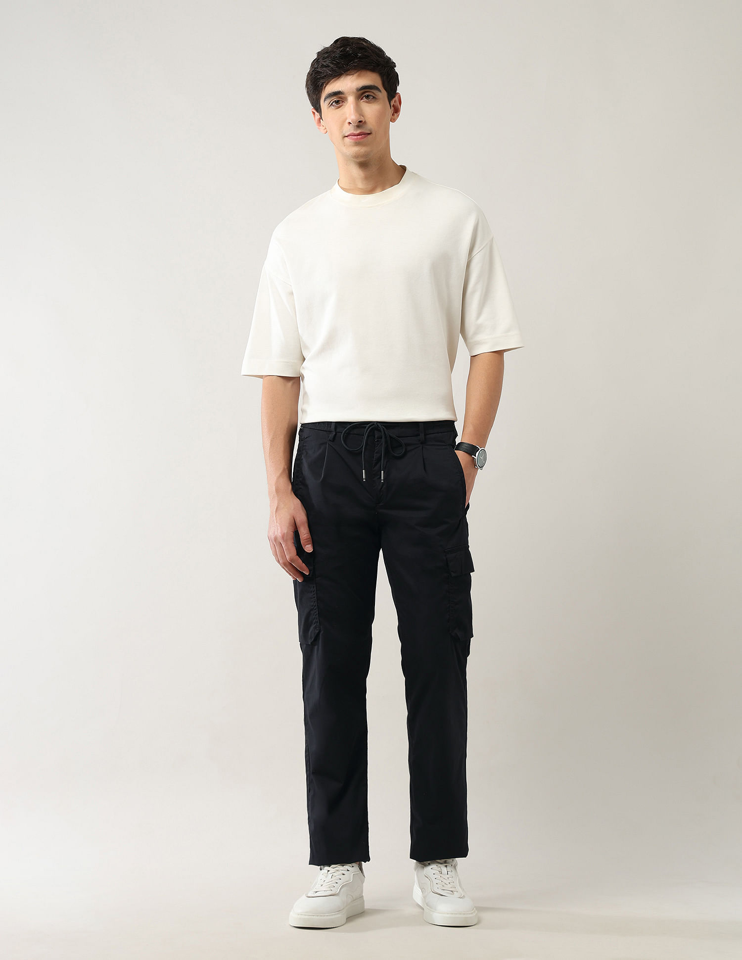 Arrow Sport Straight Fit Pure Cotton Cargos