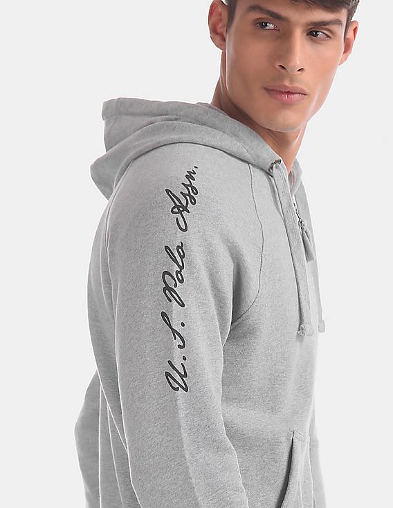 U.S. Polo Assn. Hooded Heathered Sweatshirt