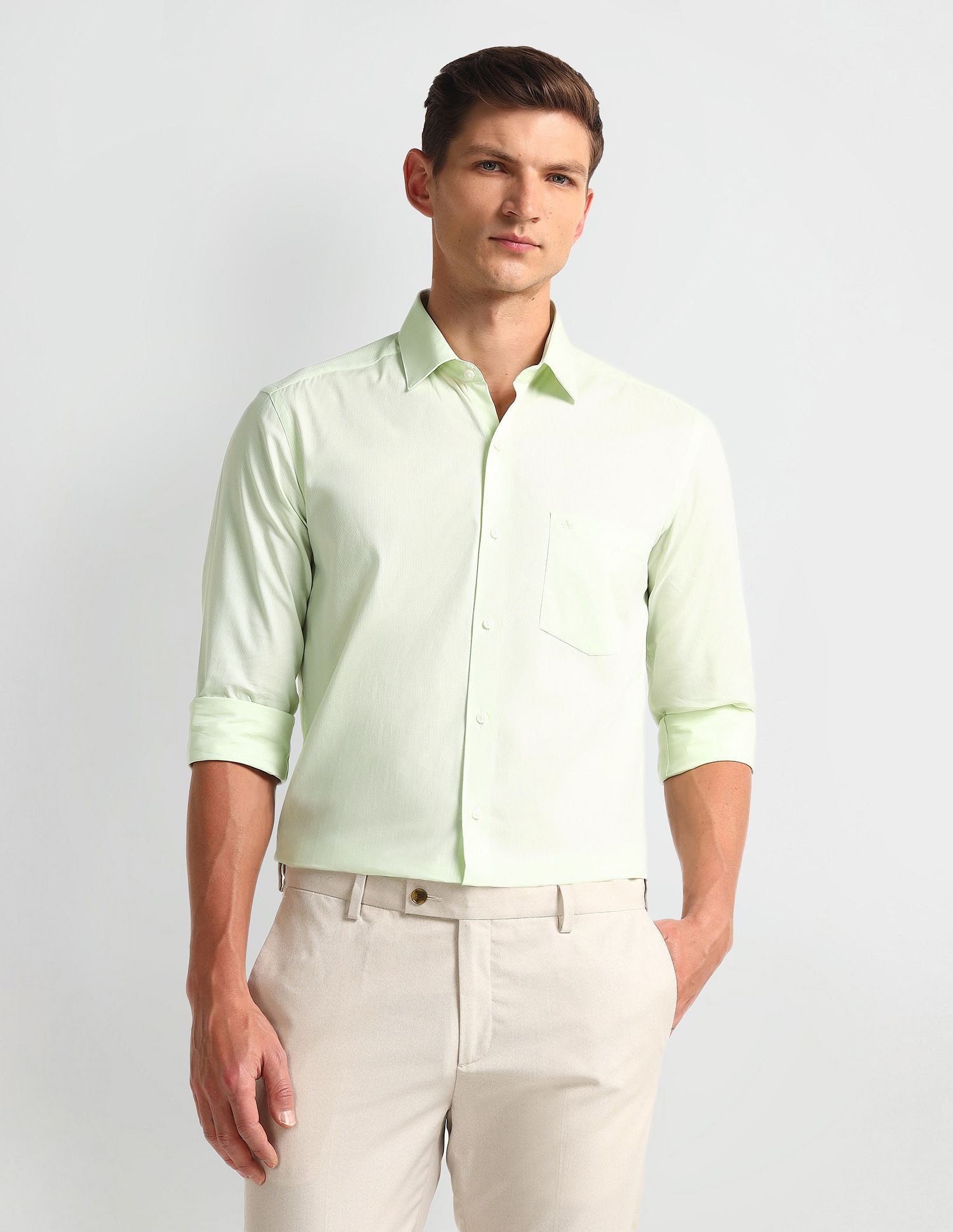 Arrow Manhattan Slim Textured Shirt