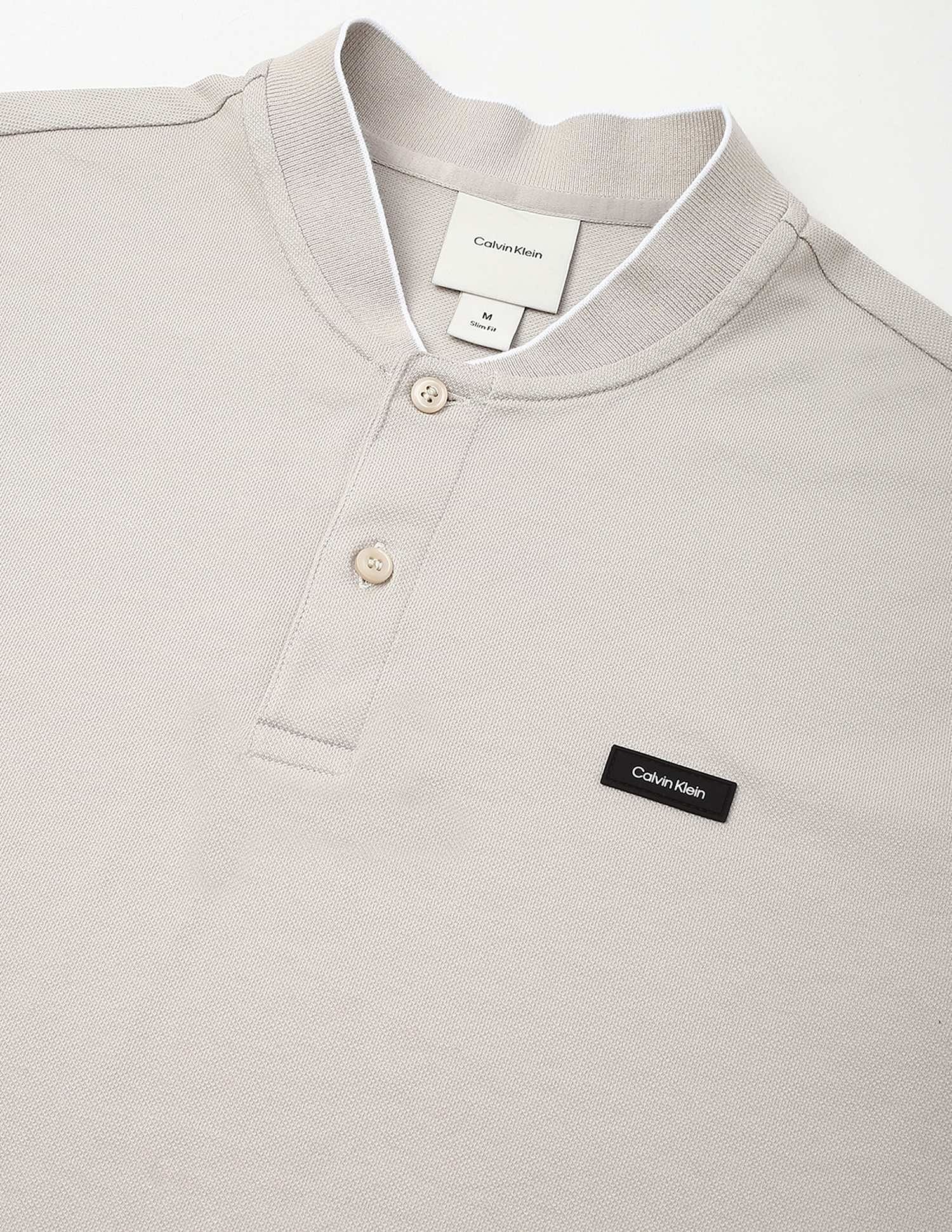 Calvin Klein Jeans Solid Slim-Fit Cotton Polo T-Shirt