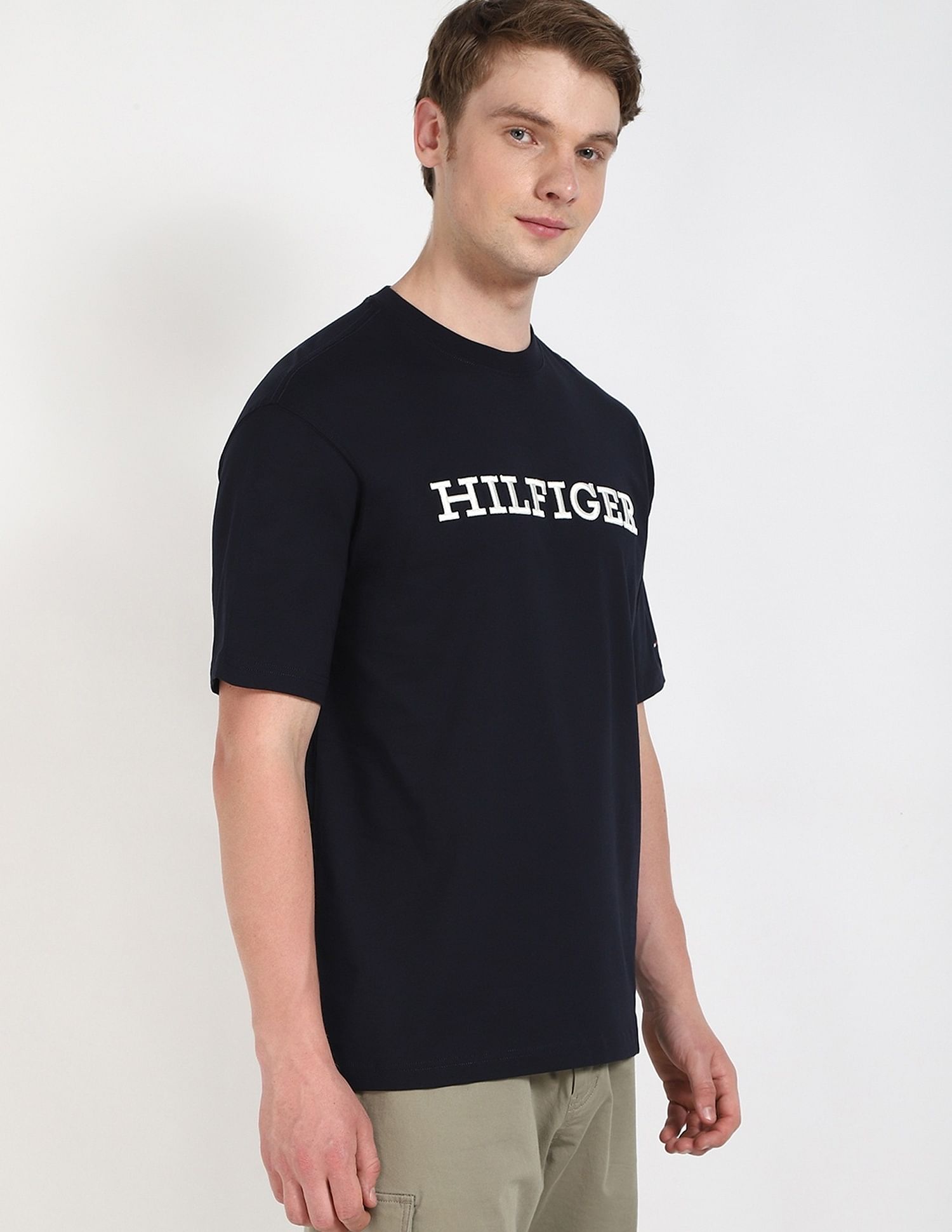 Tommy Hilfiger Embroidered Logo Regular-Fit Cotton T-Shirt