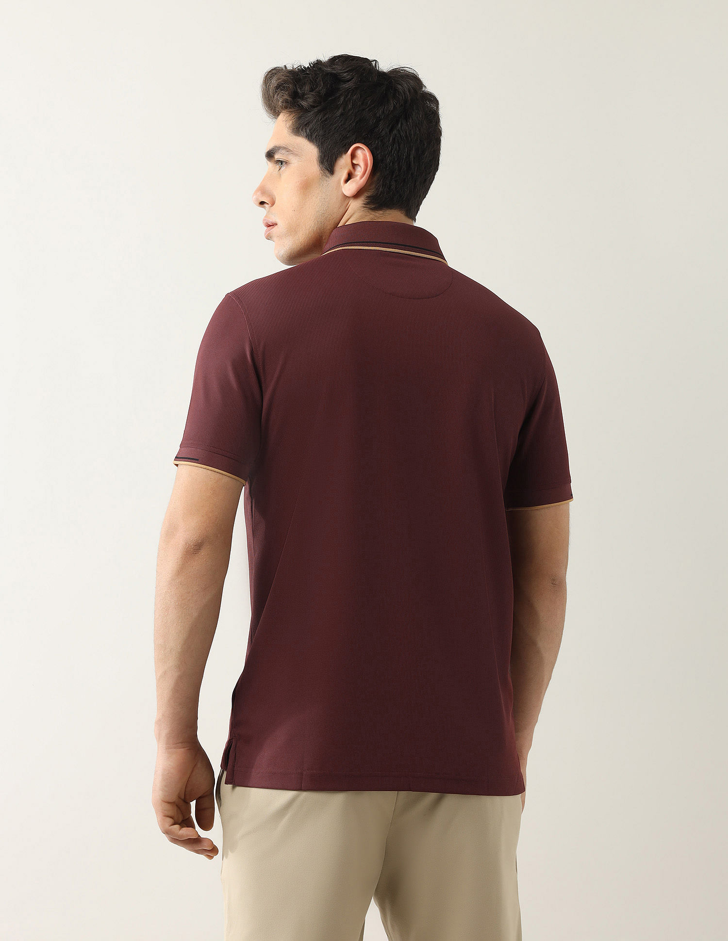 Arrow Solid Regular Fit Polo Shirt