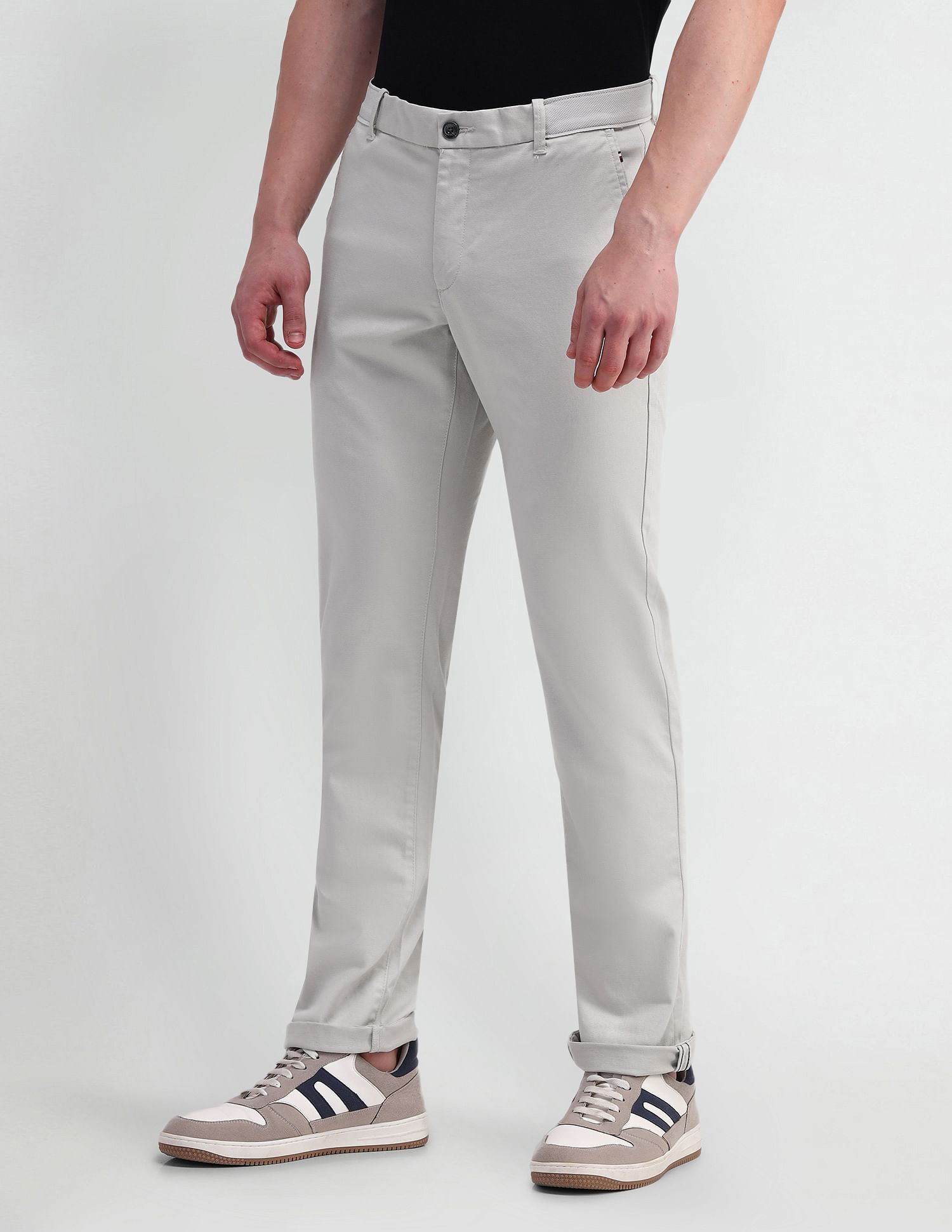 Arrow Sports Slim Fit Twill Trousers