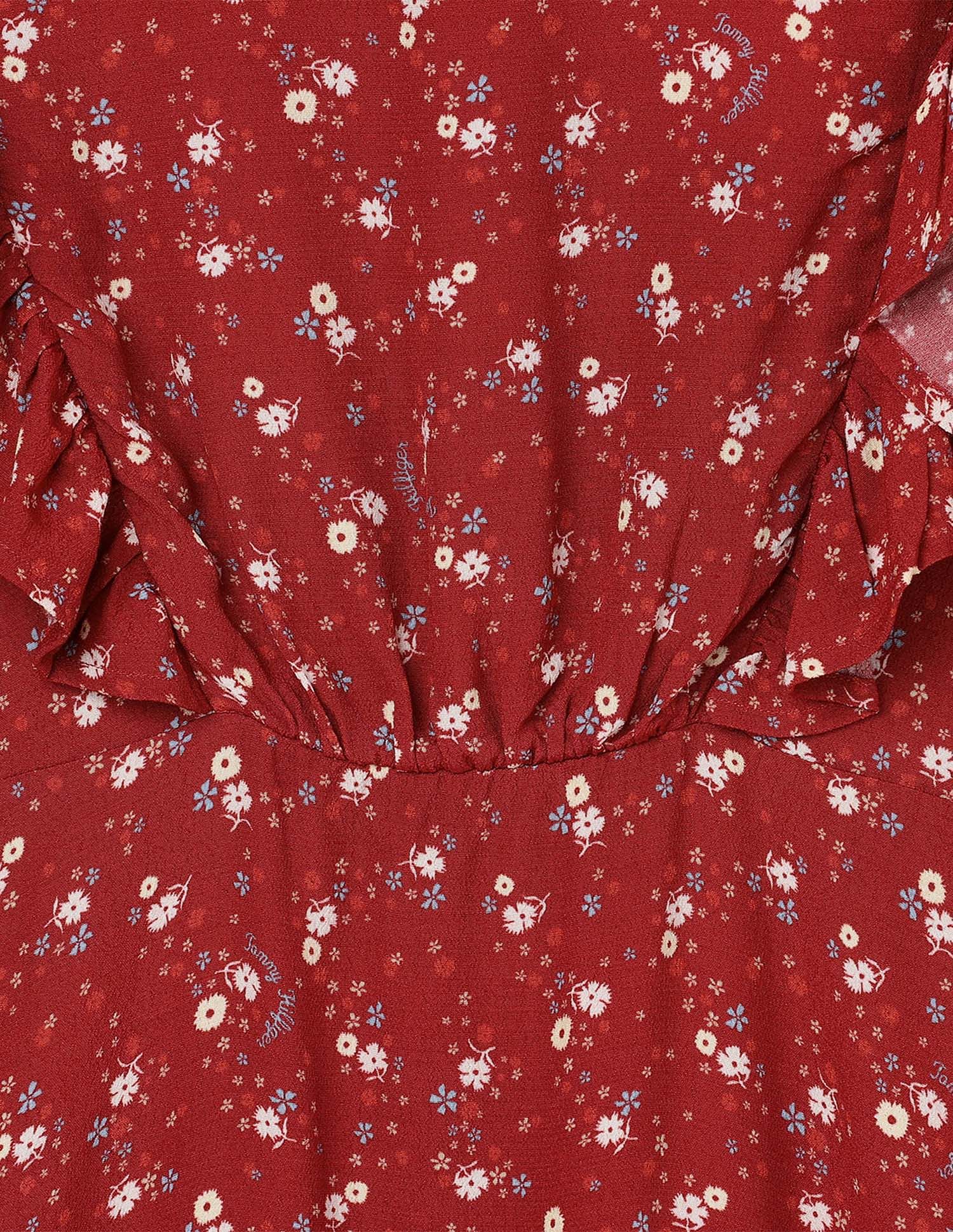 Tommy Hilfiger Kids Girls Floral Fit & Flare Dress
